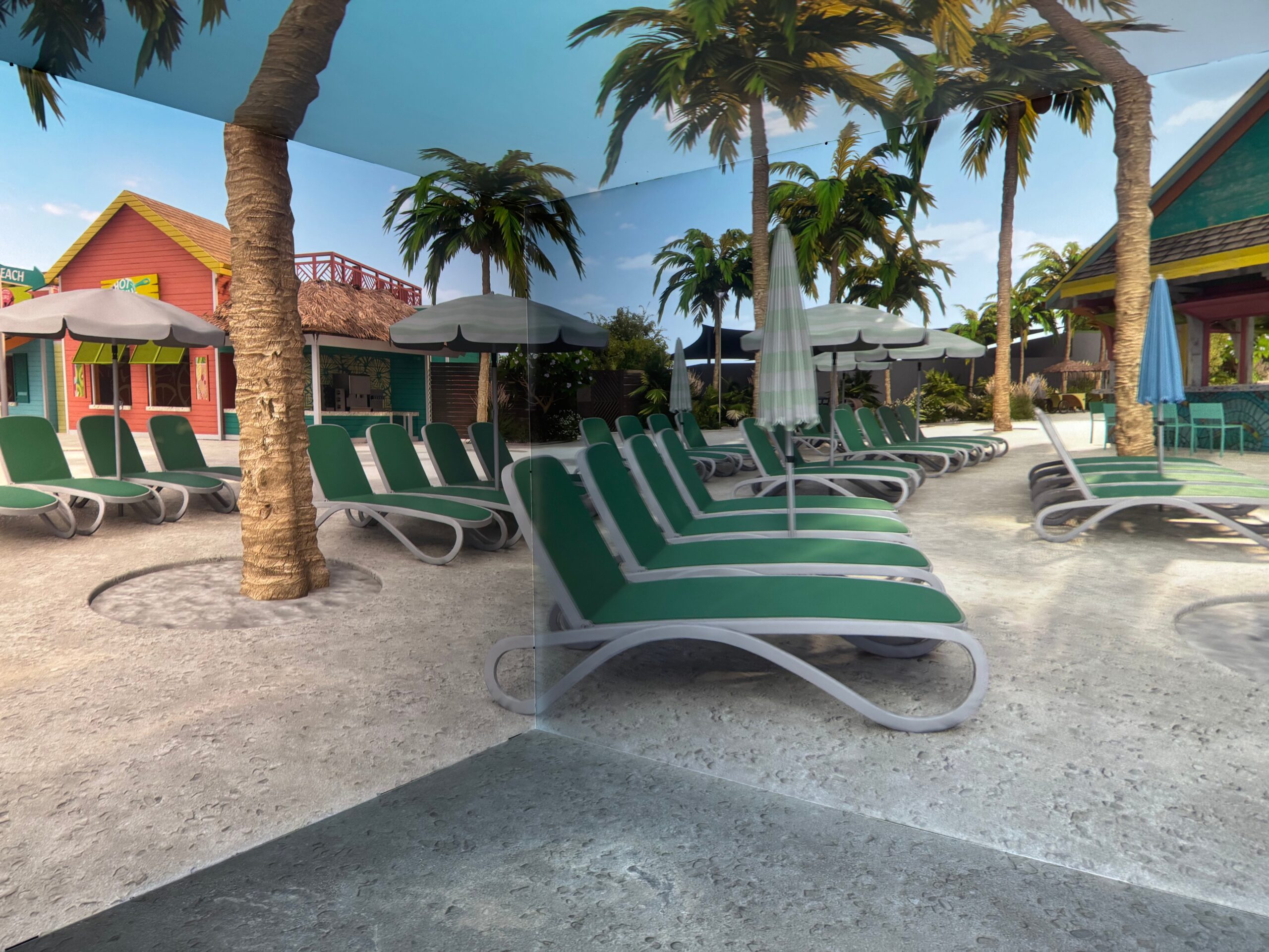 Royal Caribbean, cruise line, Royal Beach Club Paradise Island, CAVE, virtual reality, ship design, cruise ship construction, Alix Loiseau, Kara Wallace, Computer Automated Virtual Environment, 3D modeling, virtual design, cruise innovation, ship development, tourism, travel, Miami, Bahamas, Icon of the Seas, marketing, guest experience, survey responses

