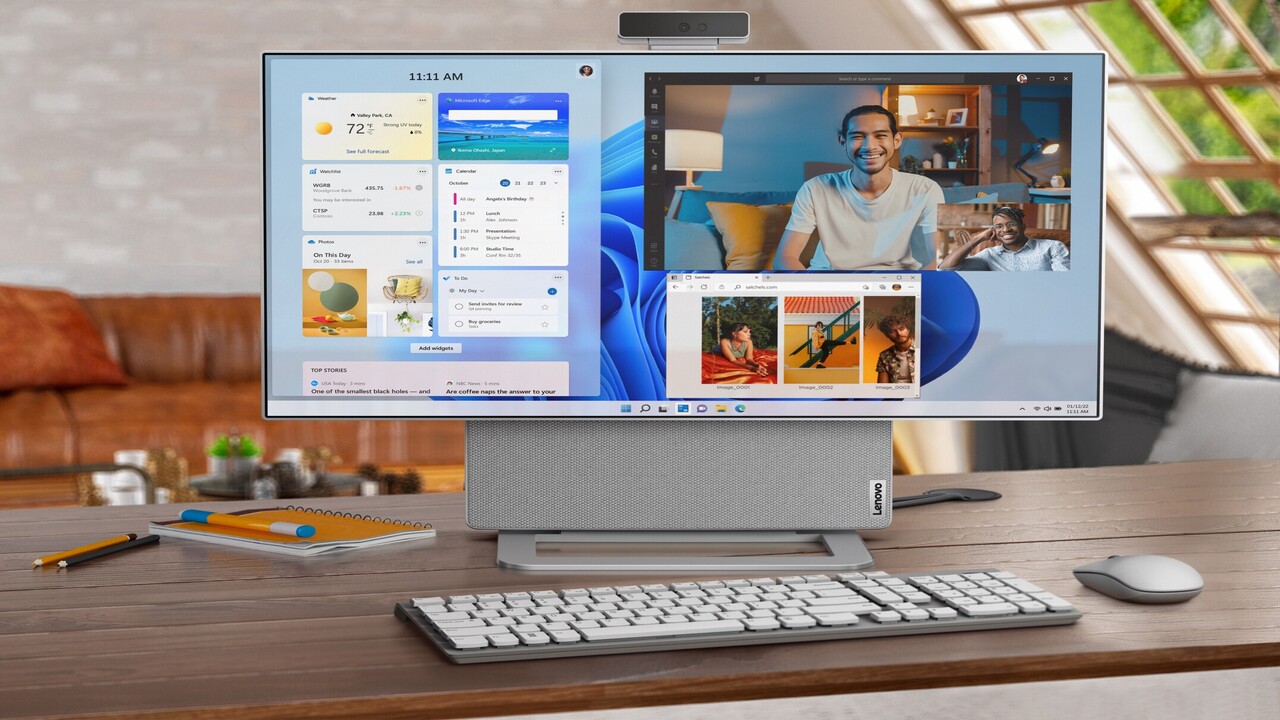 Lenovo Yoga 27, all-in-one computer, AIO computer, Intel Core Ultra 9, RTX 4050, AI computer, 27-inch display, 120Hz refresh rate, PureSight display, DisplayHDR, sRGB, TÜV Rheinland, EyeSafe 2.0, LPDDR5X RAM, PCIe 4.0 SSD, silent operation, JBL speakers, Dolby Atmos, 2.5K camera, facial recognition, China price, $1800 price
