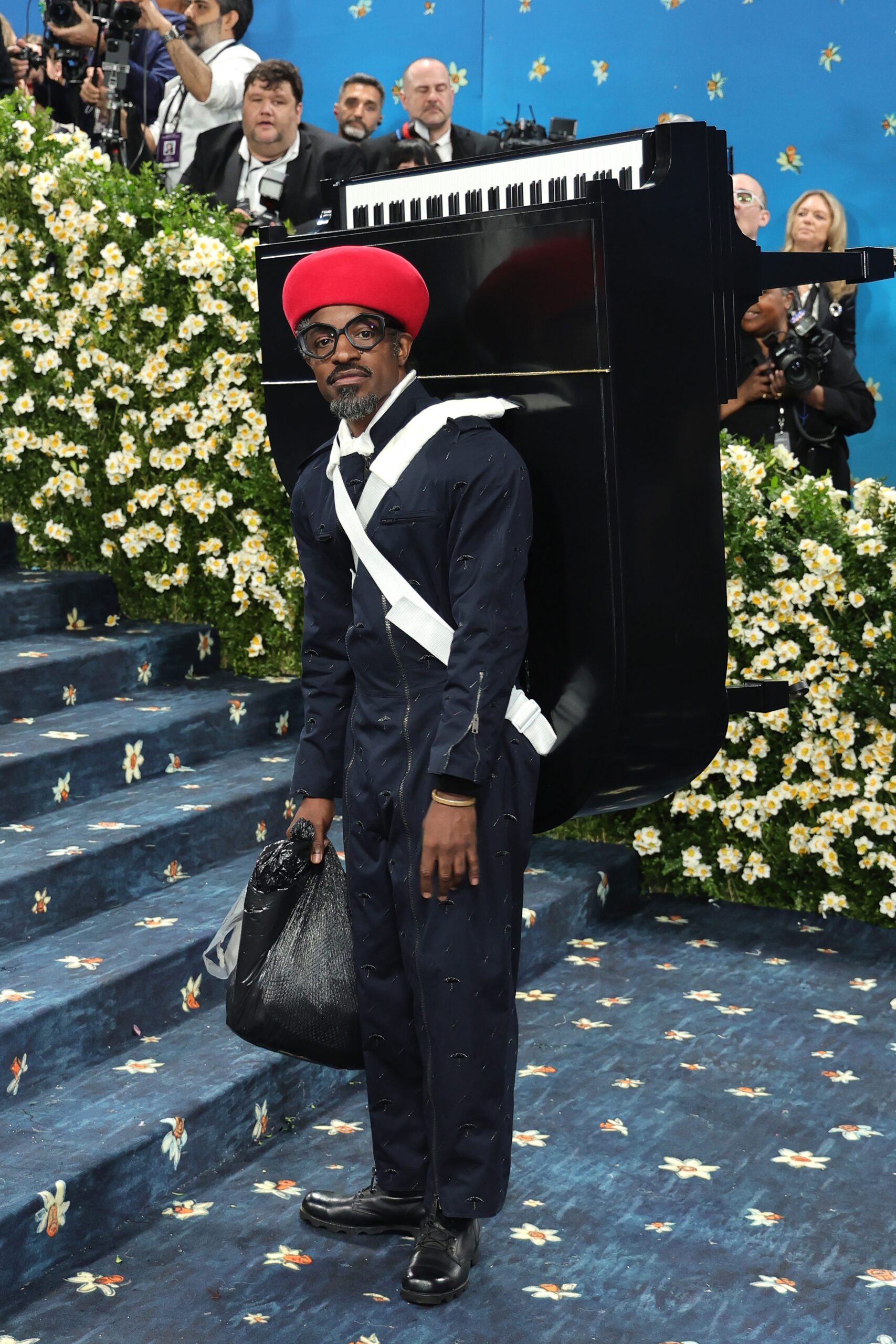 André 3000, OutKast, 7 piano sketches, Met Gala, piano album, instrumental music, flute albums, new album, music news, celebrity fashion, red carpet, Pharrell Williams, A$AP Rocky, avant-garde, experimental music, album review
