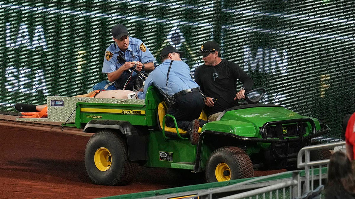 Kavan Markwood, Pittsburgh Pirates fan, PNC Park fall, baseball accident, college football player, injury, recovery, GoFundMe, Andrew McCutchen, prayers, broken neck, clavicle, back, Allegheny General Hospital, Pittsburgh Tribune-Review, Walsh University, Wheeling University, Pirates vs Cubs
