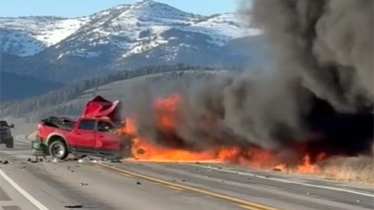 Yellowstone National Park crash, tour van accident, Idaho State Police, Highway 20 crash, Henrys Lake State Park, fatal car accident, Dodge Ram pickup truck, Mercedes tour van, NTSB investigation, Roger Merrill, first responders, traffic accident, Idaho, Wyoming
