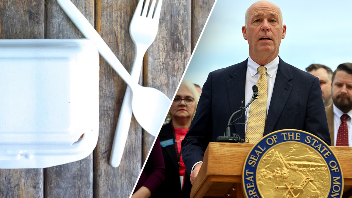 Montana, Greg Gianforte, Styrofoam ban, House Bill 477, veto, environmental regulations, government overreach, Republican, Democrat, Marilyn Marler, restaurants, hospitality industry, polystyrene foam, environmental harm, landfills, taxpayers, Department of Environmental Quality, free enterprise, taxes, blue states, California, Washington, packaging, hot coffee, freedom, free market, economic impact.
