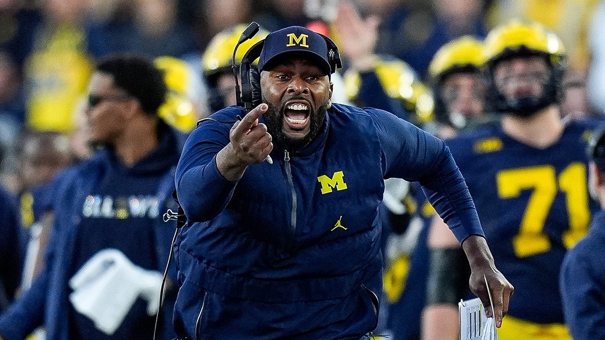 Connor Stalions, Michigan football, sign-stealing scandal, Sherrone Moore, NCAA investigation, Jim Harbaugh, Wolverines, college football, Big Ten, Central Michigan, Nebraska, New Mexico State, recruiting class, football coach suspension, sports news, Fox News Sports
