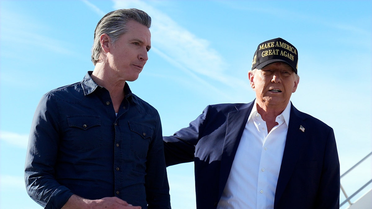 Donald Trump, Gavin Newsom, California, High-Speed Rail, Wildfires, 2028 Presidential Bid, Mark Carney, Water Supply, Infrastructure, Film Industry, Tax Credits, Tariffs, Politics, News, California Governor, US President

