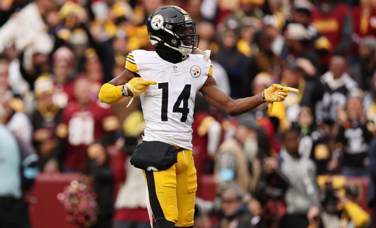 George Pickens, Pittsburgh Steelers, DK Metcalf, NFL trade rumors, Steelers wide receivers, NFL 2025 season, George Pickens trade, Steelers news, Omar Khan, Mike Tomlin, Aaron Rodgers, NFL contract extension, Wide receiver salaries, NFL offseason, Pittsburgh Steelers rumors, George Pickens stats, NFL analysis, Steelers roster, NFL insider reports
