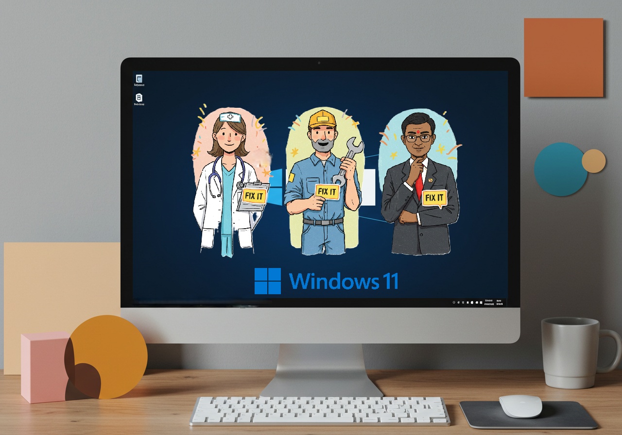 Windows AI, Agentic AI, Windows 11, Microsoft, Copilot+ PCs, NPU, Troubleshooting, PC Problems, Fix it, Dark Mode, Text Size, Windows Settings, IT Support, Technology, Mark Hachman, PCWorld
