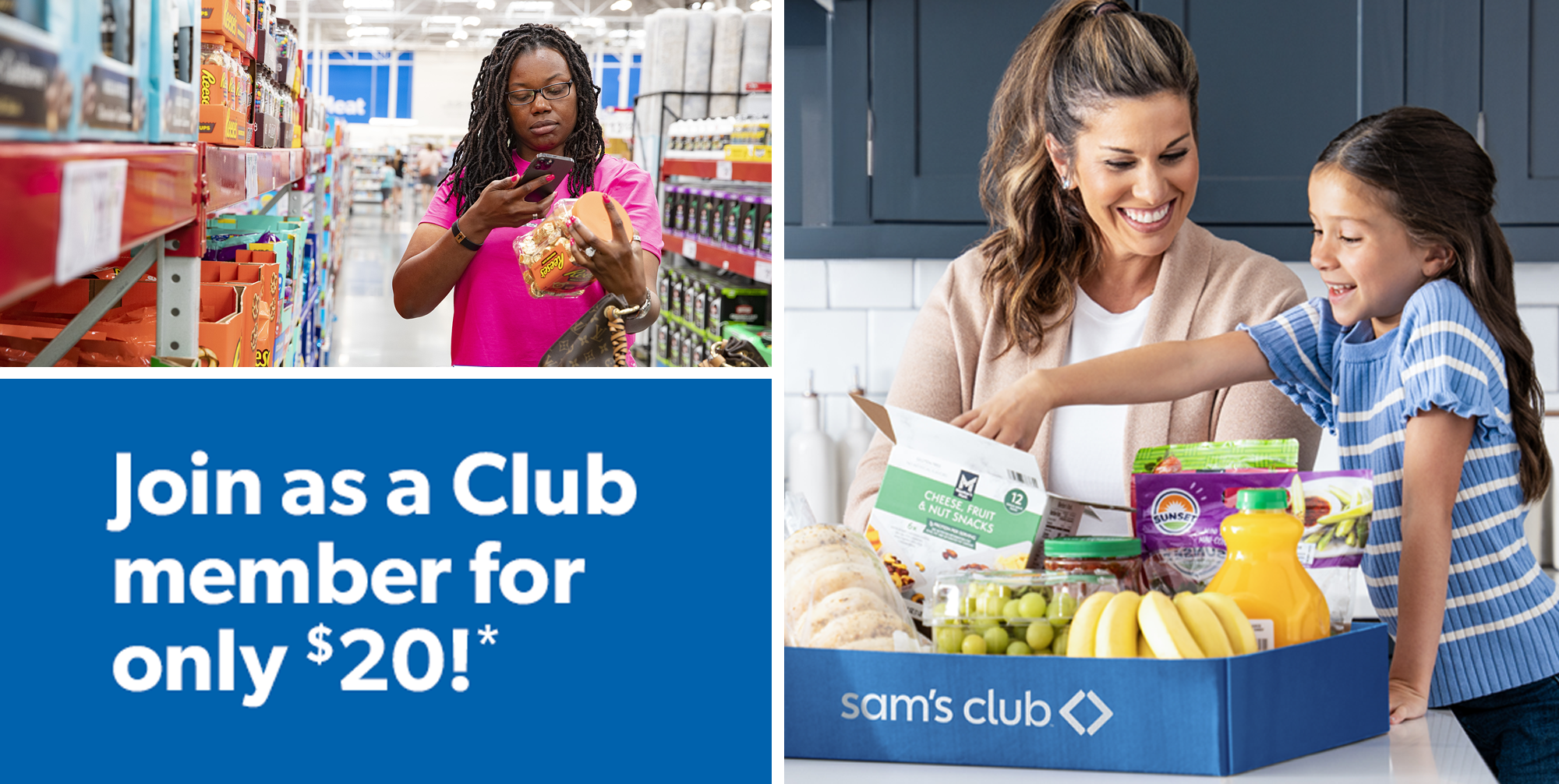 Sam's Club membership, discount, Memorial Day, Fourth of July, summer, savings, Scan & Go, curbside pickup, Club membership, Plus membership, membership perks, cash rewards, free shipping, early shopping hours, fuel discounts, guest pass

