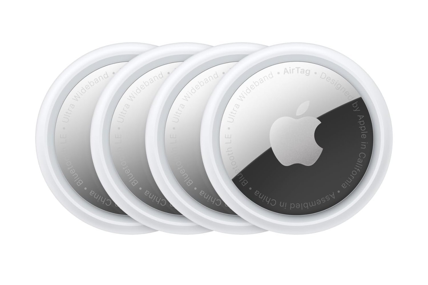 AirTags, Apple AirTags, item tracker, Bluetooth tracker, key finder, wallet tracker, luggage tracker, Find My app, Precision Finding, Apple ecosystem, lost items, Amazon, discount, sale, best price, 4-pack, single AirTag, water-resistant, dust-resistant, battery life, easy to use, iPhone, iPad, summer vacation, travel, NFC, Lost Mode
