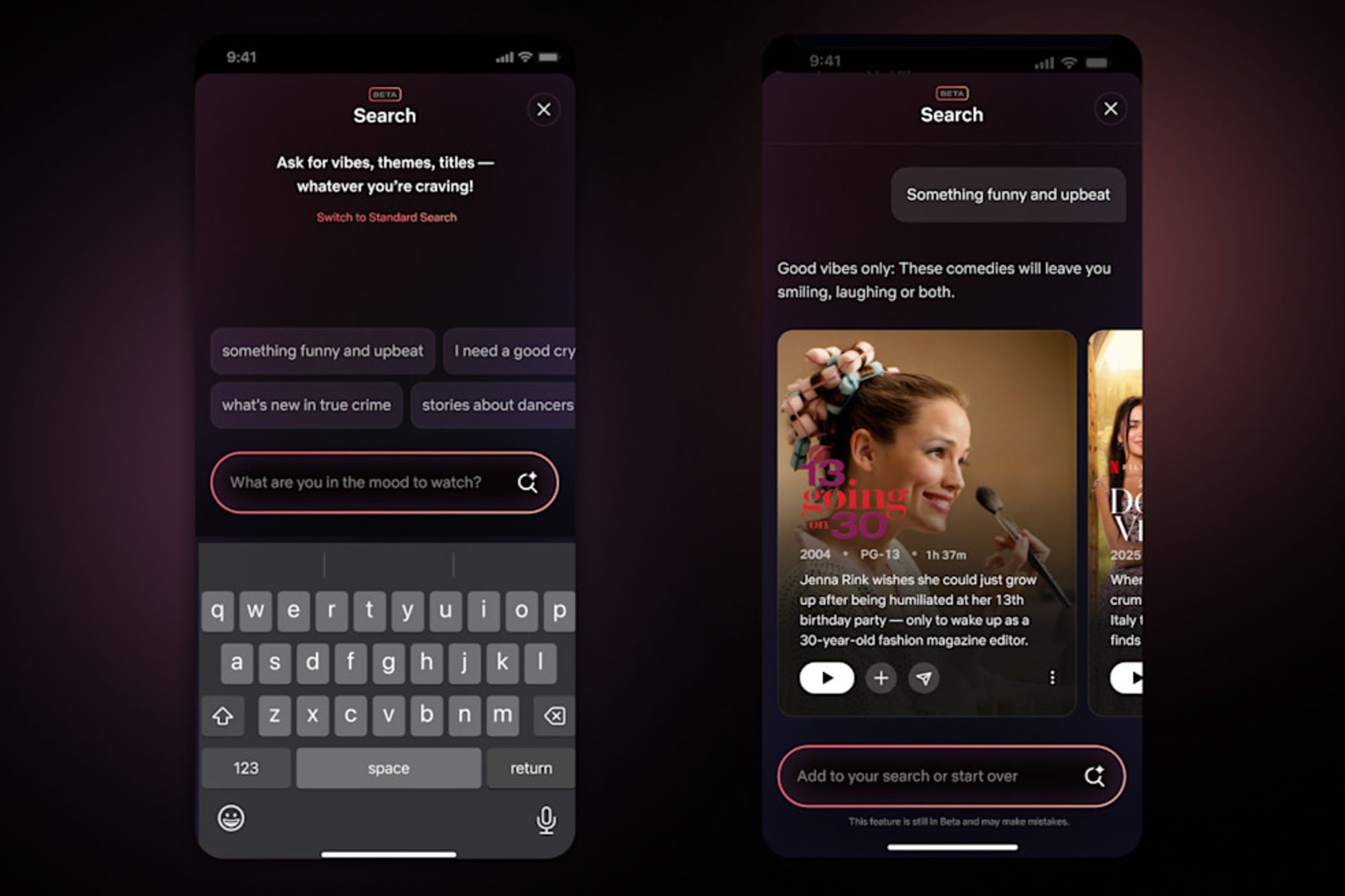 Netflix, AI Chatbot, Streaming, Movie Recommendations, TV Shows, Artificial Intelligence, Video Search, Netflix iOS App, Beta Test, Generative AI, ChatGPT, Home Page Redesign, TikTok-style Feed, Mobile Devices, Video Clips, Streaming Algorithm, My List, User Interface, Entertainment Technology
