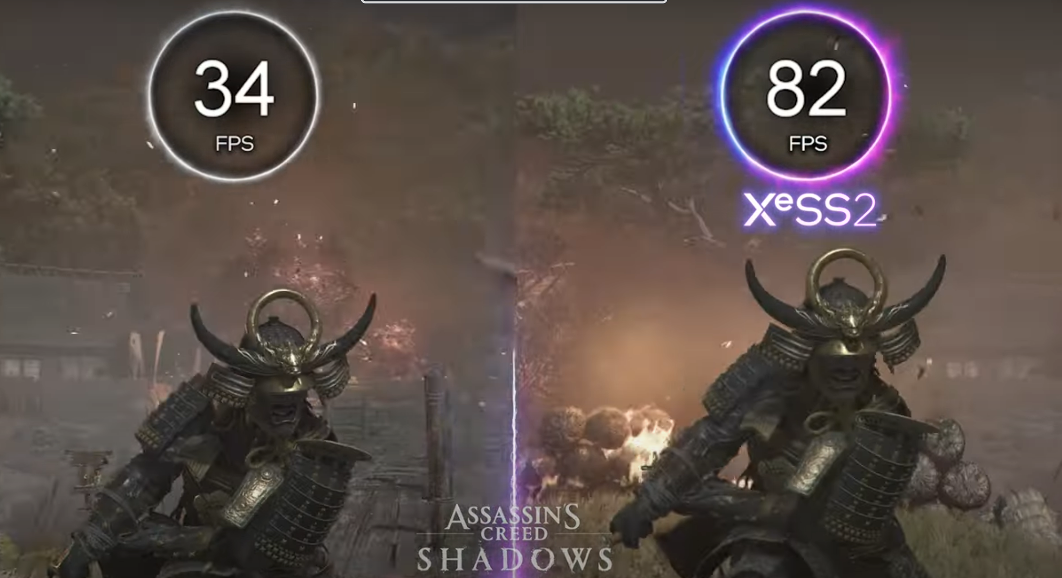 Intel, XeSS 2, game upscaling, frame rate boost, Diablo IV, Assassin’s Creed Shadows, Arc B580, Battlemage, budget GPU, gaming performance, Marvel Rivals, Rise of the Ronin, Intel Core Ultra, Arrow Lake-H, MSI Prestige 16 AI Evo, XeLL, low latency, PC gaming, gaming laptop, GPU, graphics card, PCWorld, Brad Chacos
