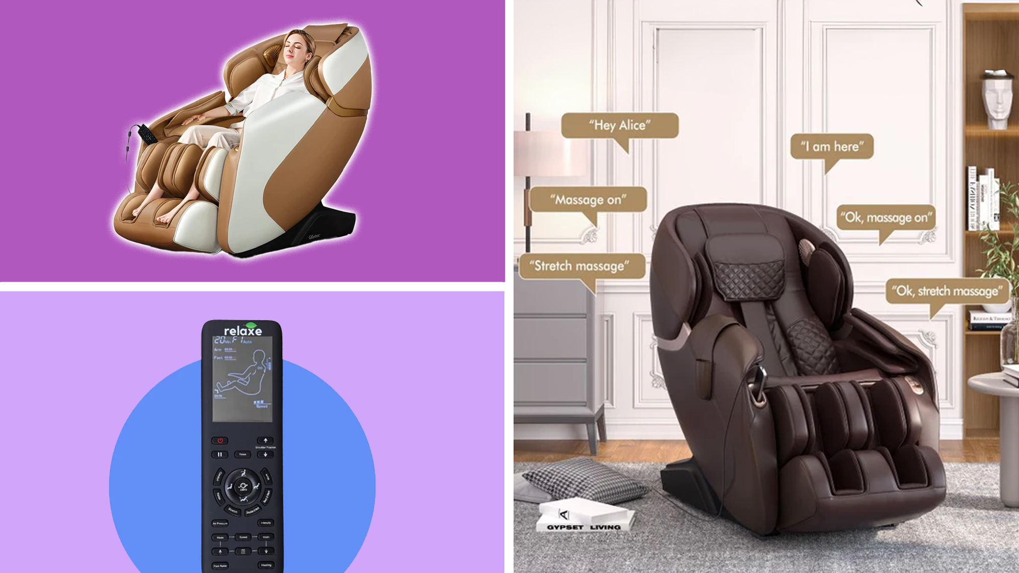 massage chair, zero-gravity, shiatsu massage, Memorial Day sale, relaxation, home gym, heating, Bluetooth, music, deep tissue massage, SL track, airbags, muscle recovery, stress relief, Father's Day gift, discount, sale, Relaxe
