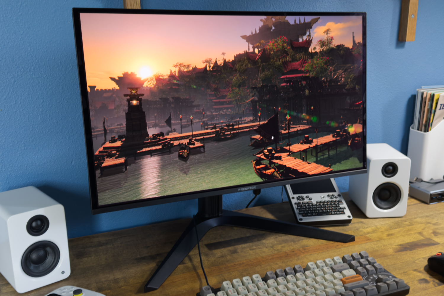 OLED monitor, gaming monitor, Acer Predator X27U X1, refurbished monitor, 27-inch monitor, QHD monitor, 240Hz refresh rate, .01ms response time, cheap monitor, affordable monitor, gaming display, Acer, eBay, deal, sale, monitor review, PCWorld, VESA mount, gaming setup
