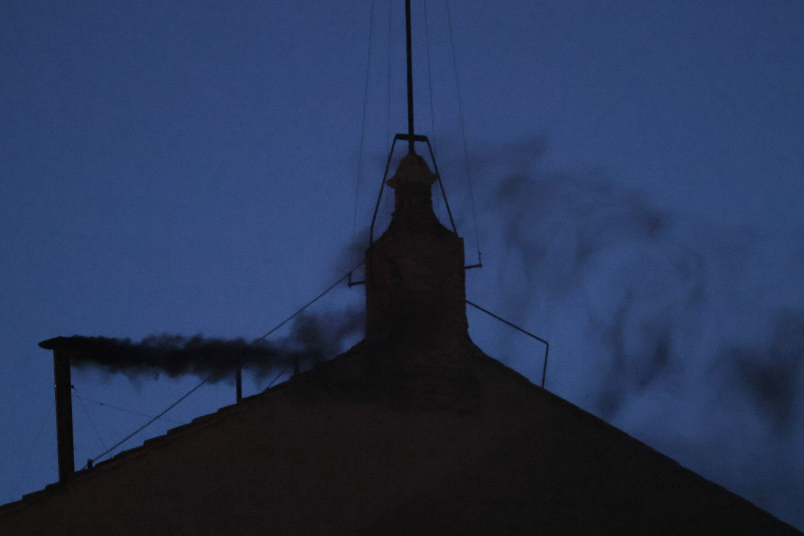 Pope, Papal Conclave, Black Smoke, Sistine Chapel, College of Cardinals, Catholic Church, New Pope, Pope Francis, Vatican, Voting, Election, Greta Cross, USA TODAY, News
