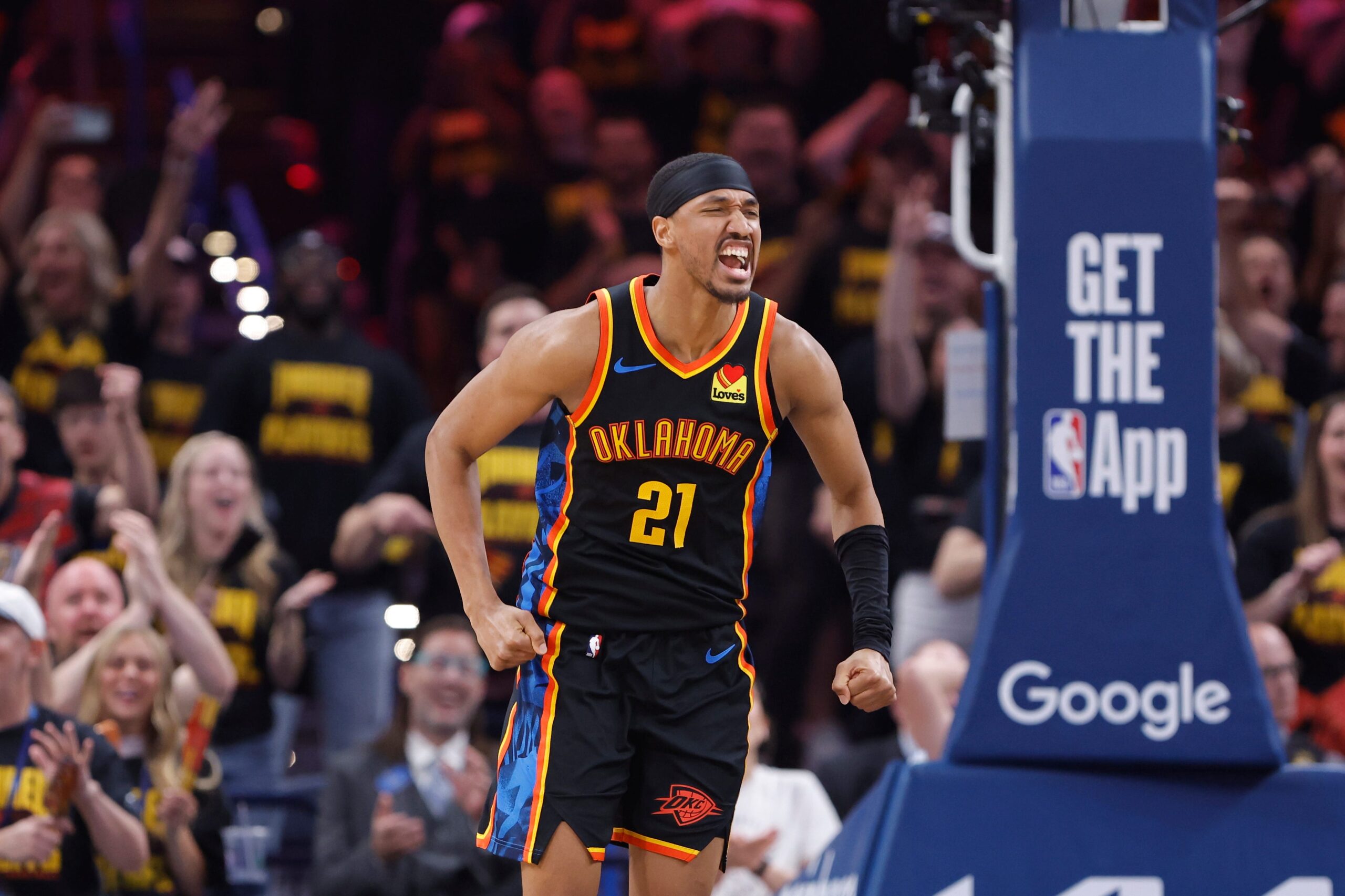 Oklahoma City Thunder, Denver Nuggets, NBA Playoffs, NBA Record, First Half Points, Shai Gilgeous-Alexander, Game 2, 2024 NBA Playoffs, Basketball, NBA, Playoffs, Sports

