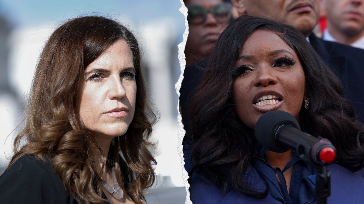 Marjorie Taylor Greene, DOGE, women's sports, Nancy Mace, Fatima Goss Graves, transgender athletes, Lateefah Simon, racial segregation, Stephanie Turner, USA Fencing, Melanie Stansbury, Jasmine Crockett, Trump, genitals, groomers, unfair play, gender identity

