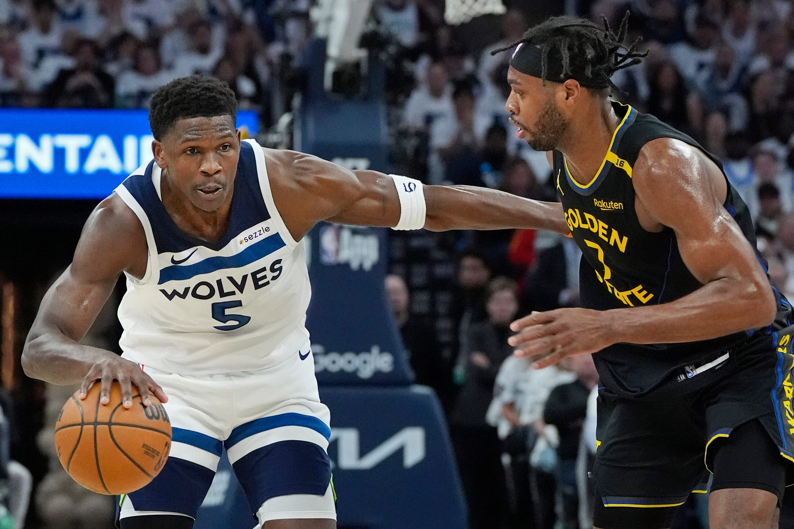 Golden State Warriors, Minnesota Timberwolves, NBA Playoffs, Western Conference Semifinals, Game 2, Stephen Curry, Injury, Odds, Predictions, Picks, Jimmy Butler, Draymond Green, Buddy Hield, Anthony Edwards, ESPN Matchup Predictor, BetMGM, Series Schedule, TNT, truTV, Sling TV, Max, Streaming, Win Probability, 3-Point Shooting, Analysis, 2025 NBA Playoffs
