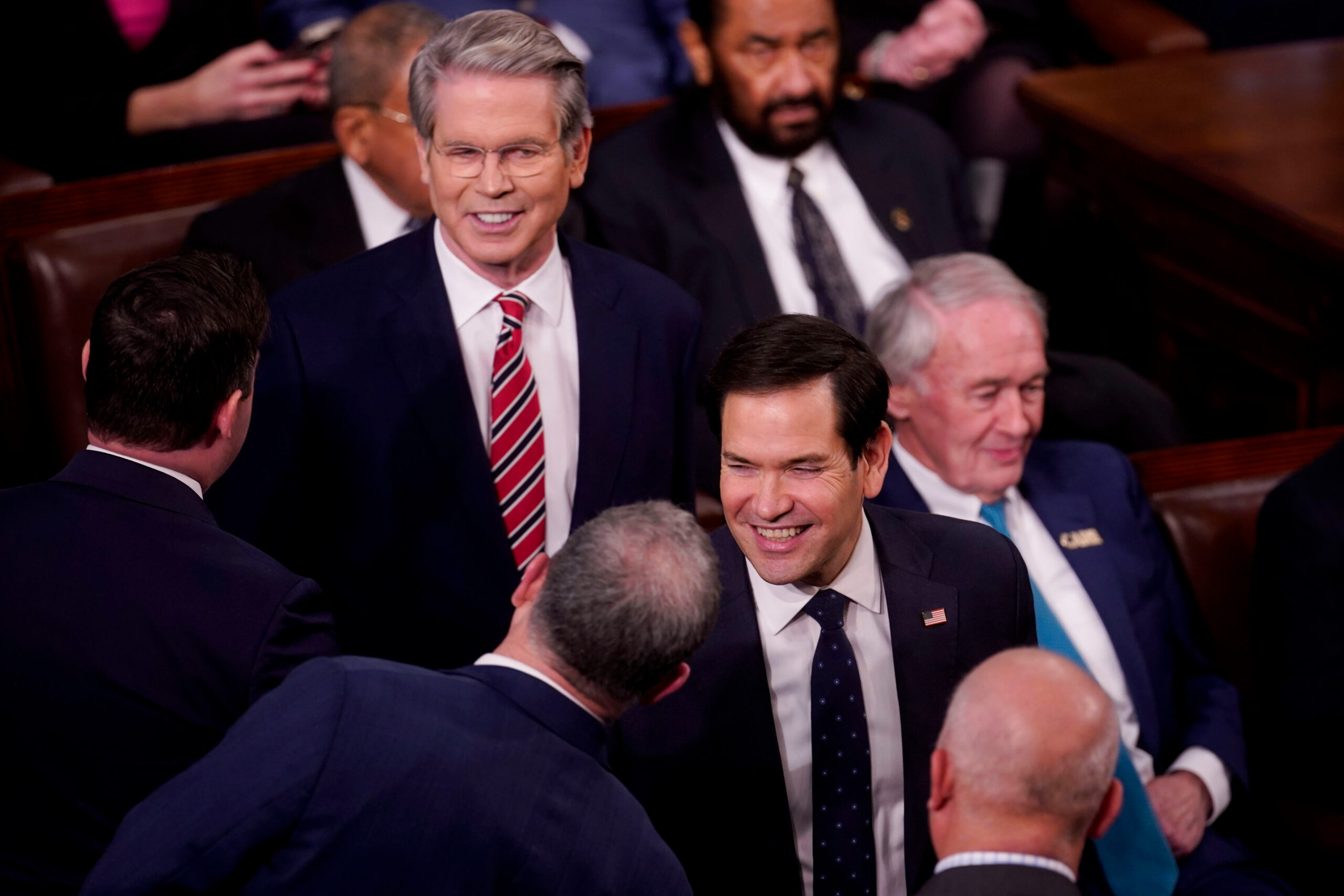 Donald Trump, MAGA, GOP establishment, Scott Bessent, Marco Rubio, tariffs, trade negotiations, Peter Navarro, Elon Musk, IRS, USAID, JD Vance, Ukraine, minerals deal, national security adviser, Pete Marocco, immigration, anti-wokeness, foreign policy, Gary Cohn, Howard Lutnick, John Bolton, Volodymyr Zelenskyy, Russia, Putin

