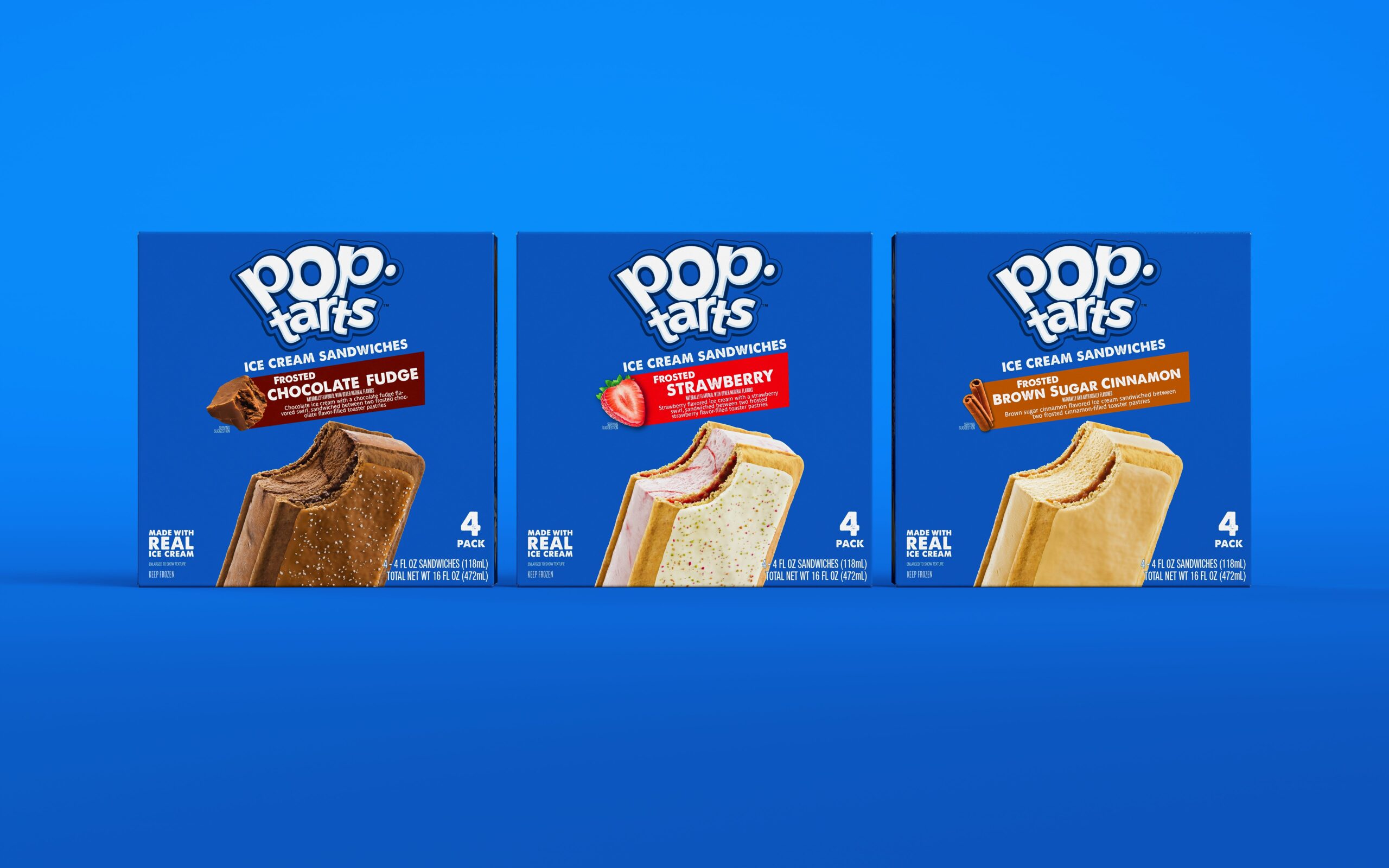 Pop-Tarts, ice cream, Kellanova, frozen desserts, ice cream sandwiches, ice cream pints, Frosted Brown Sugar Cinnamon, Frosted Strawberry, Frosted Chocolate Fudge, Frosted Smores, food news, new products, Walmart, release date, Frances Alvarez, Beanstalk, Gabe Hauari, USA TODAY
