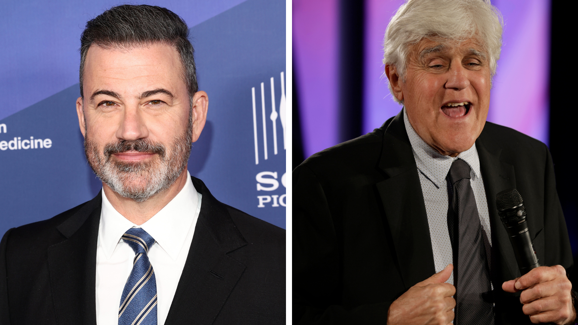 Jay Leno, Jimmy Kimmel, feud, late night wars, Tonight Show, Conan O'Brien, In Depth With Graham Bensinger, interview, comedy, comedians, talk show hosts, forgiveness, celebrity news
