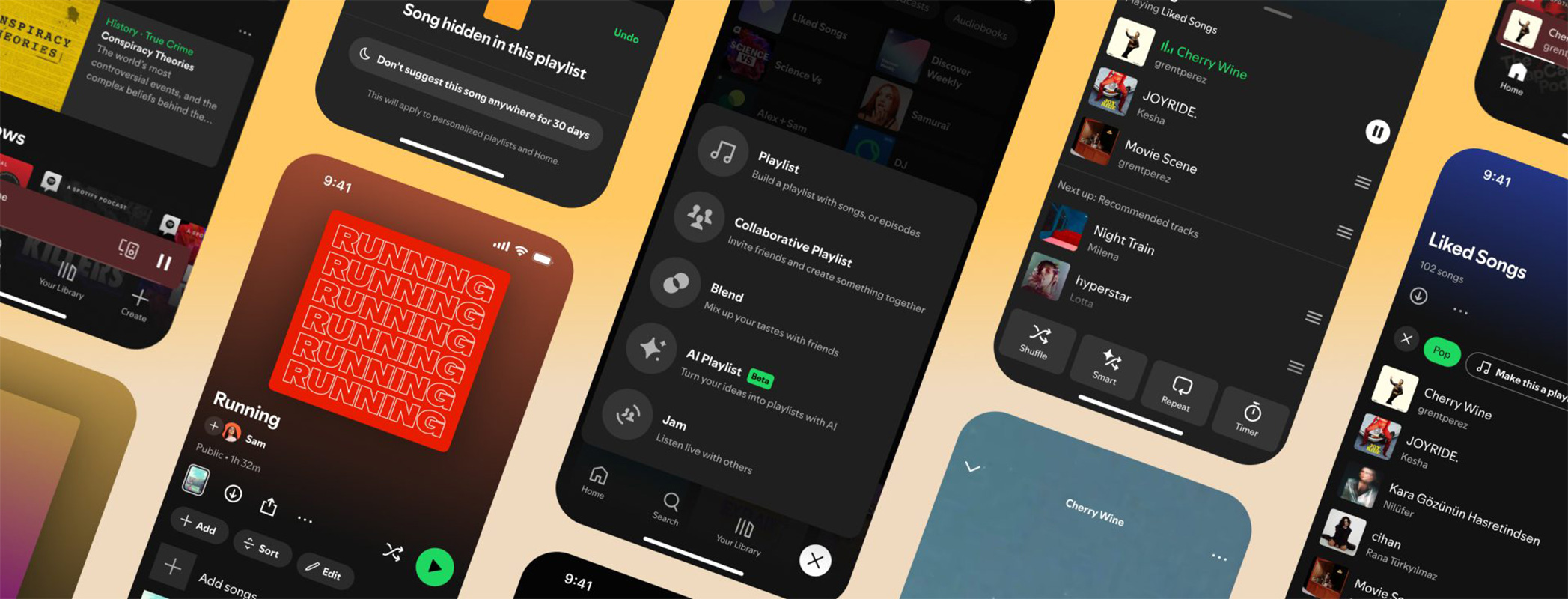 Spotify, snooze, music, streaming, feature, playlist, recommendations, hide button, premium, subscription, played out, songs, audio.
