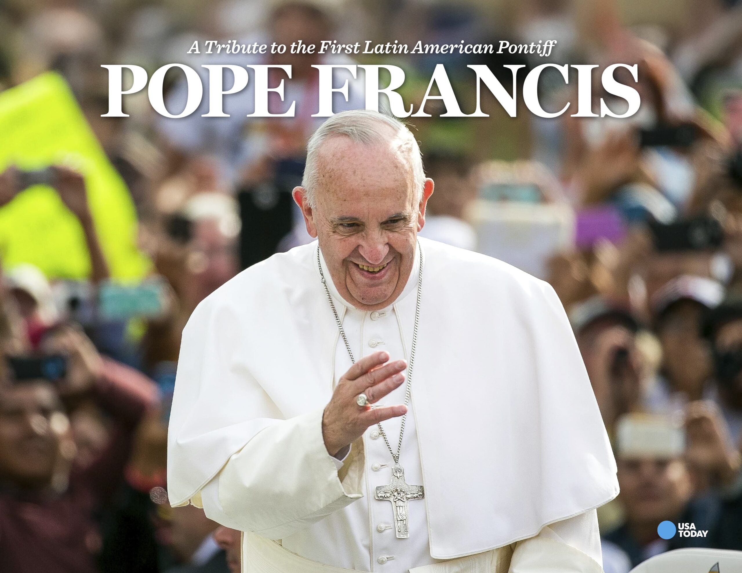 Pope Francis, Jorge Mario Bergoglio, Pope Francis book, tribute book, Latin American Pontiff, Vatican, Catholic, religion, USA TODAY, coffee table book, gift, Gene Myers, Detroit Free Press, Florida Gators, CHOMP-IONS, book order, papal legacy, St. Peter's Basilica

