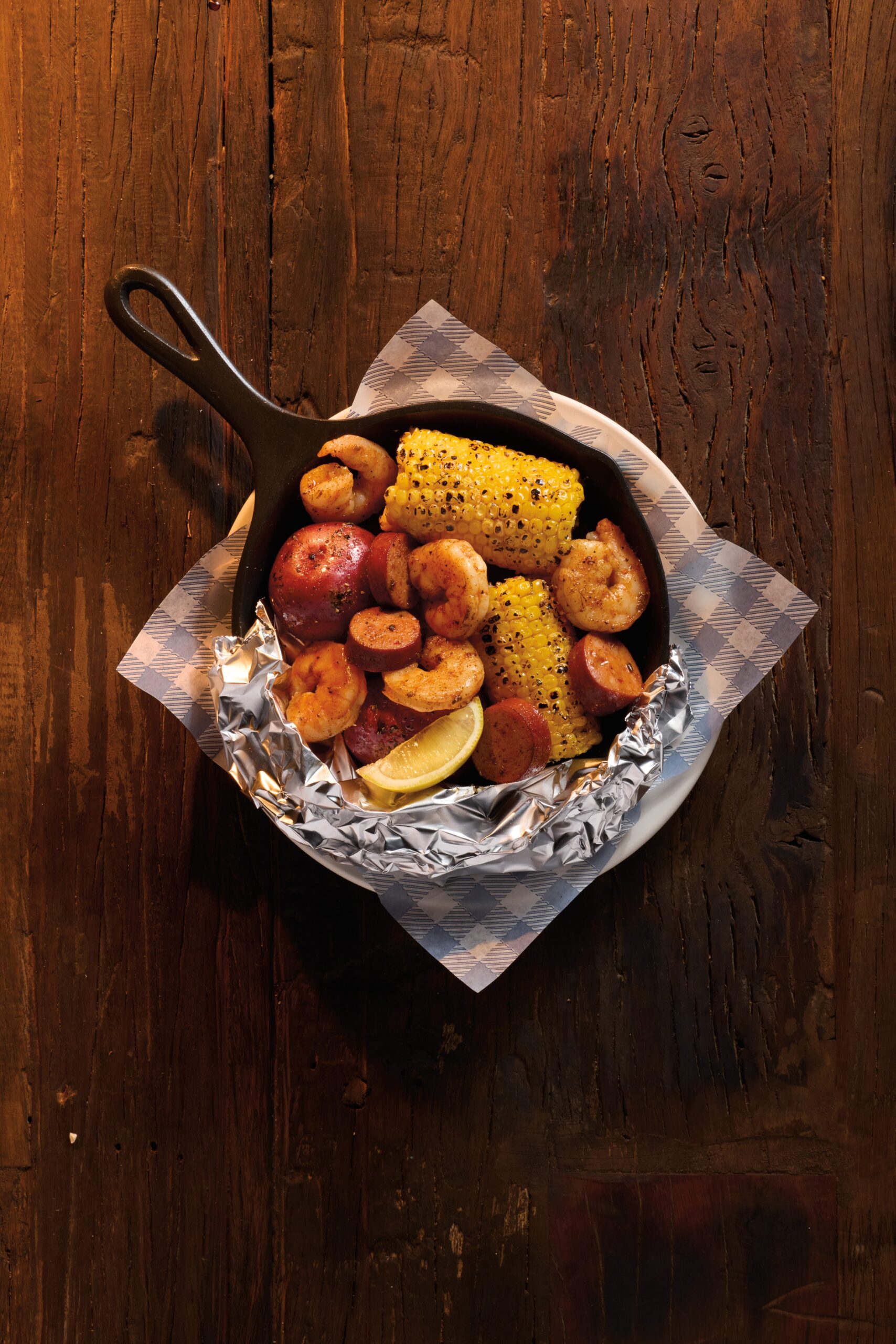 Cracker Barrel, Campfire Meals, Smores Brownie Skillet, Campfire Shrimp Skillet, limited time menu, summer menu, smoky flavor, Campfire Seasoning, Country Store, Gabe Hauari
