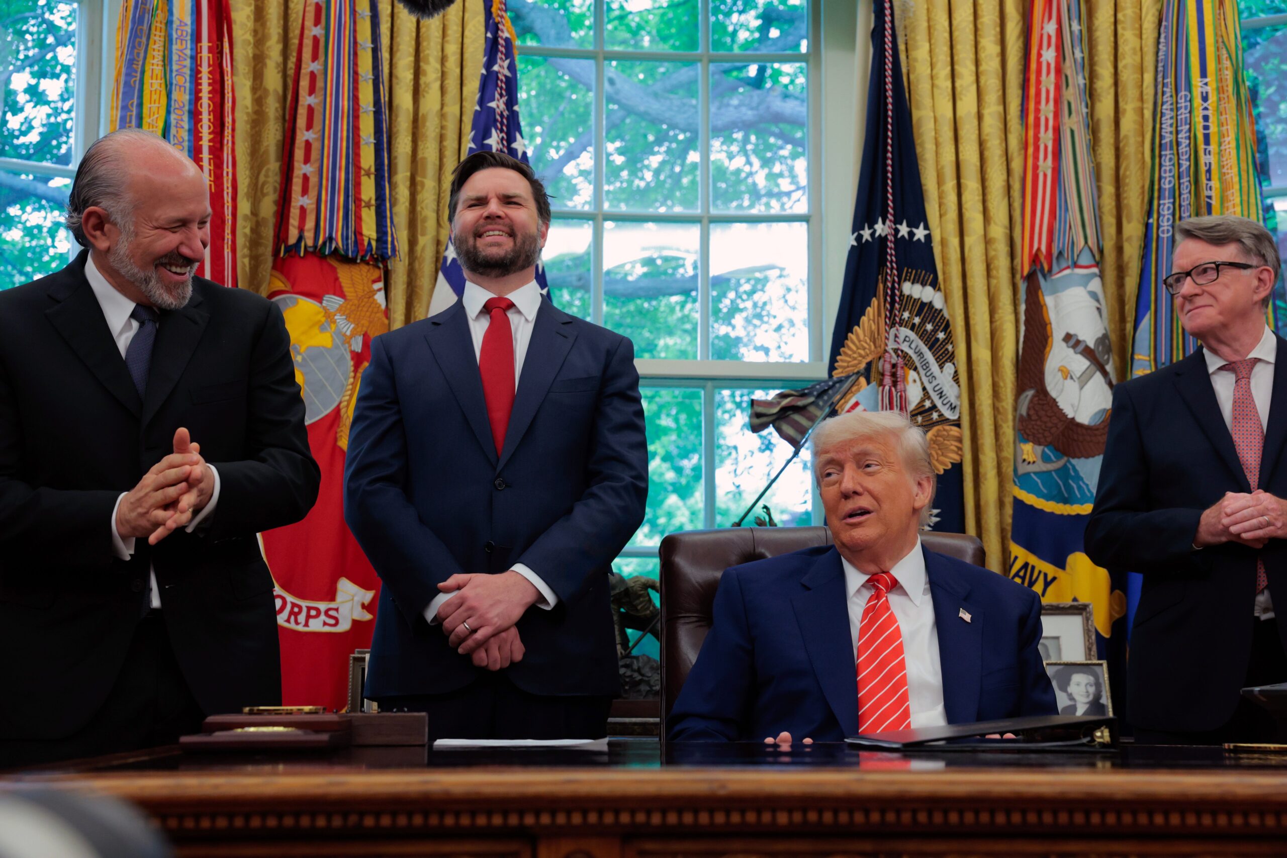 Donald Trump, trade deals, reciprocal tariffs, United Kingdom, China, Mexico, Canada, trade negotiations, U.S. economy, Treasury Secretary Scott Bessent, USMCA, trade war, international trade, tariffs, trade agenda, trade agreement
