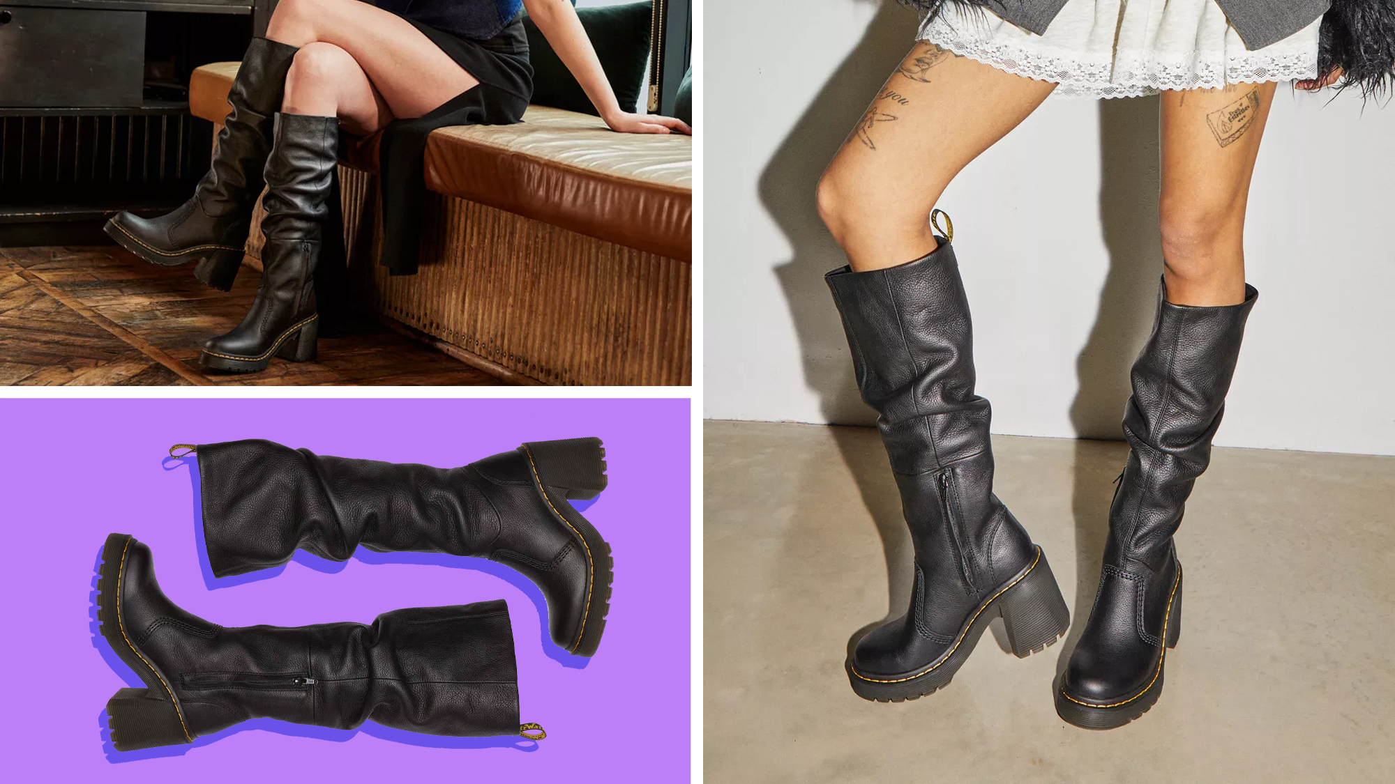 Dr. Martens boots, Kasey Virginia Leather Tall Heeled Boots, Dr. Martens Kasey, leather boots, heeled boots, Ardern heel, Virginia leather, Dr. Martens style, Dr. Martens fashion, boot trends, fall fashion, winter fashion, shoe review, product review, shopping guide, Dr. Martens Wonder Balsam, boot care, Kasey boots
