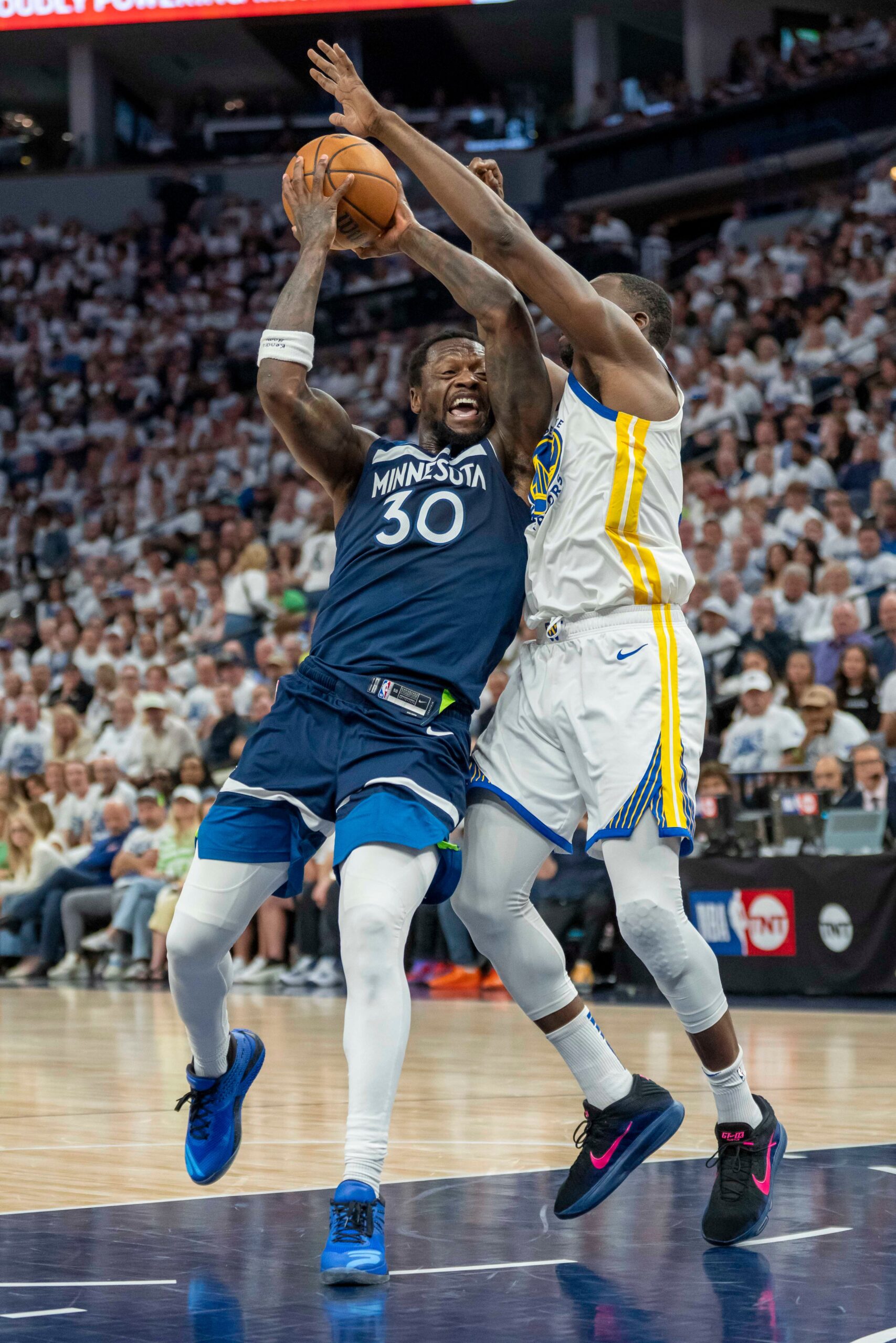 Minnesota Timberwolves, Golden State Warriors, NBA Playoffs, Western Conference Semifinals, Anthony Edwards injury, Steph Curry injury, Game 2 analysis, Randle performance, Steve Kerr coaching, Draymond Green technical fouls, Quinten Post, Jonathan Kuminga, Nickeil Alexander-Walker, Naz Reid, Donte DiVincenzo
