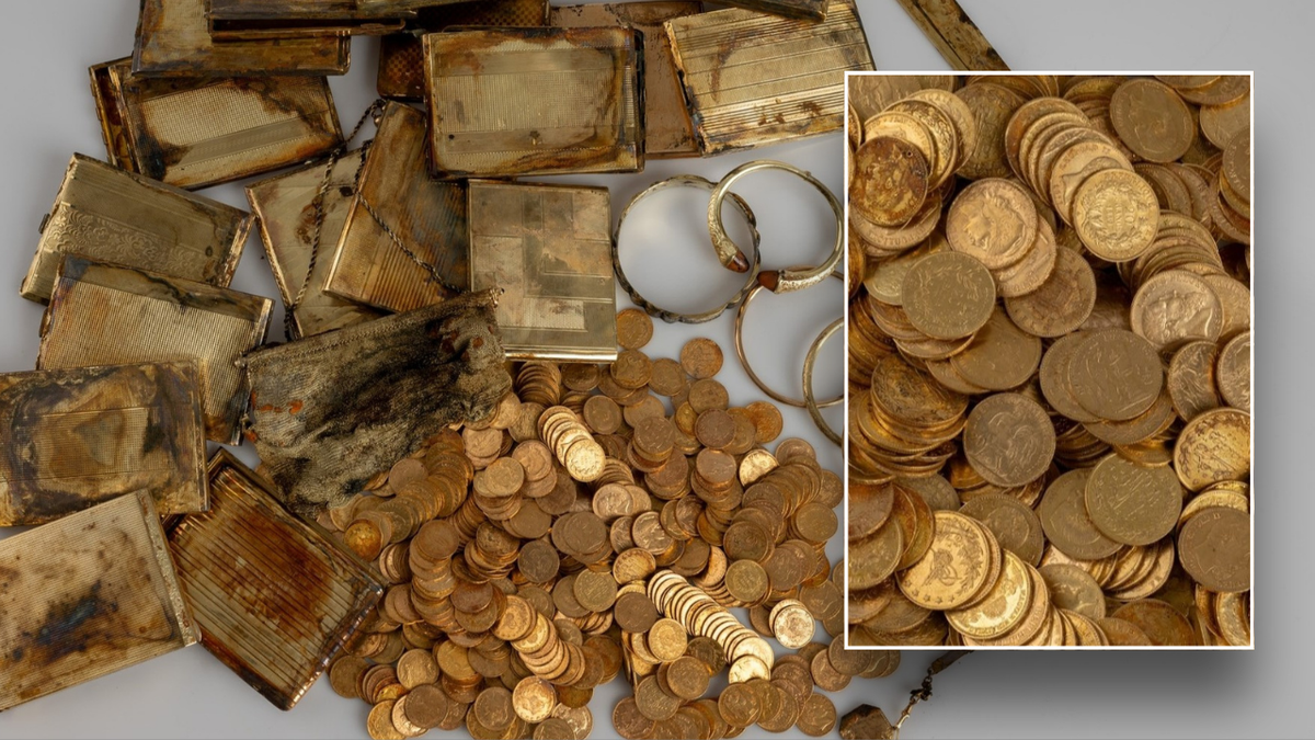 Czech Republic, treasure, gold coins, jewelry, tobacco boxes, Museum of East Bohemia, Zvičina Hill, historical find, coin specialist, Miroslav Novák, Vojtěch Brádle, World War I, Yugoslavian coins, French coins, Austrian-Hungarian coins, Belgian coins, Ottoman coins, archaeological discovery, gold cache, lifestyle
