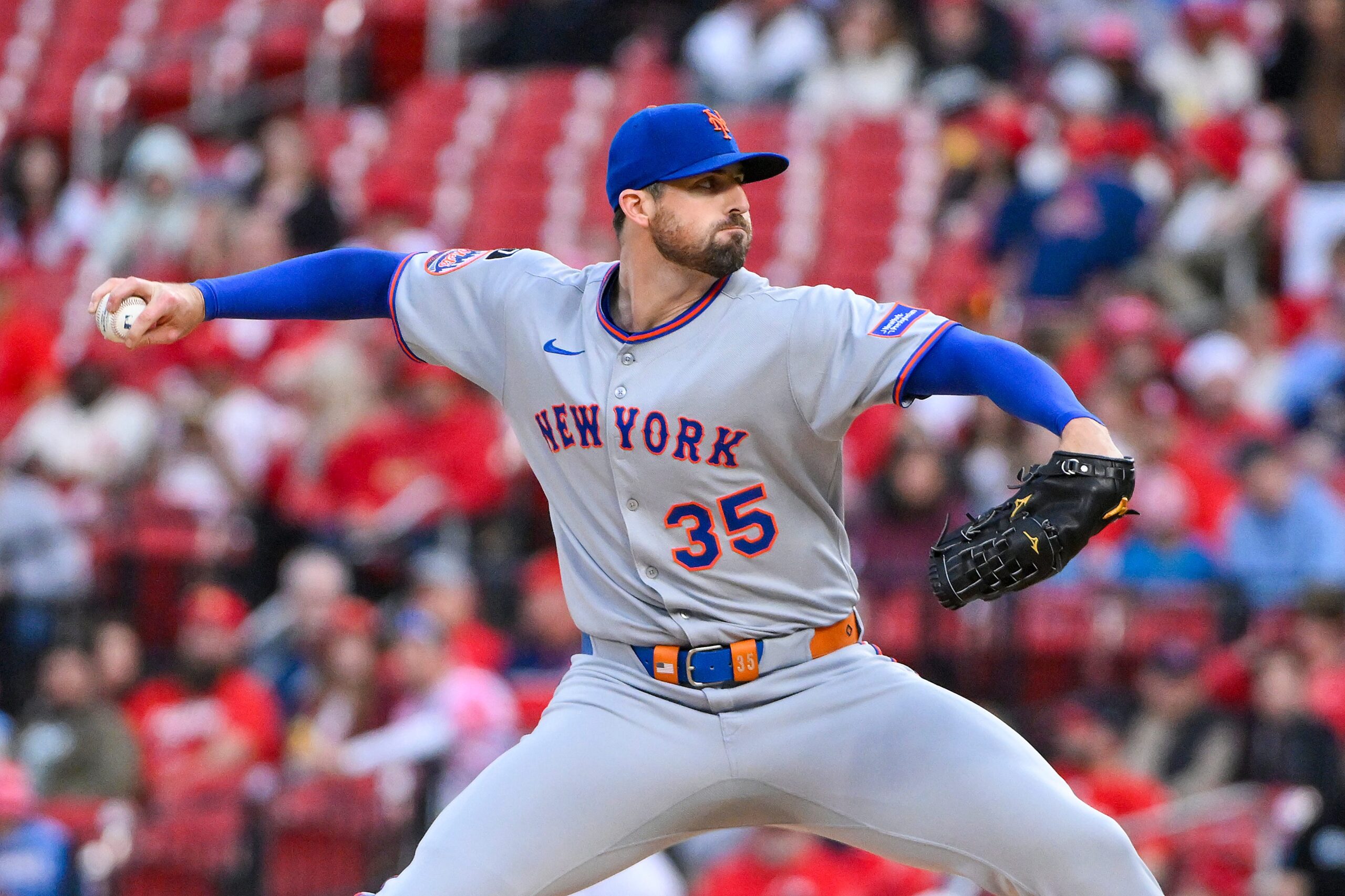 Clay Holmes, New York Mets, starting pitcher, reliever, MLB, baseball, transition, career change, All-Star, pitching, analytics, Carlos Mendoza, Desi Druschel, David Stearns, pitching repertoire, changeup, pitch mix, workload, Jordan Hicks, Michael King, Seth Lugo, bullpen, starting rotation, baseball trends
