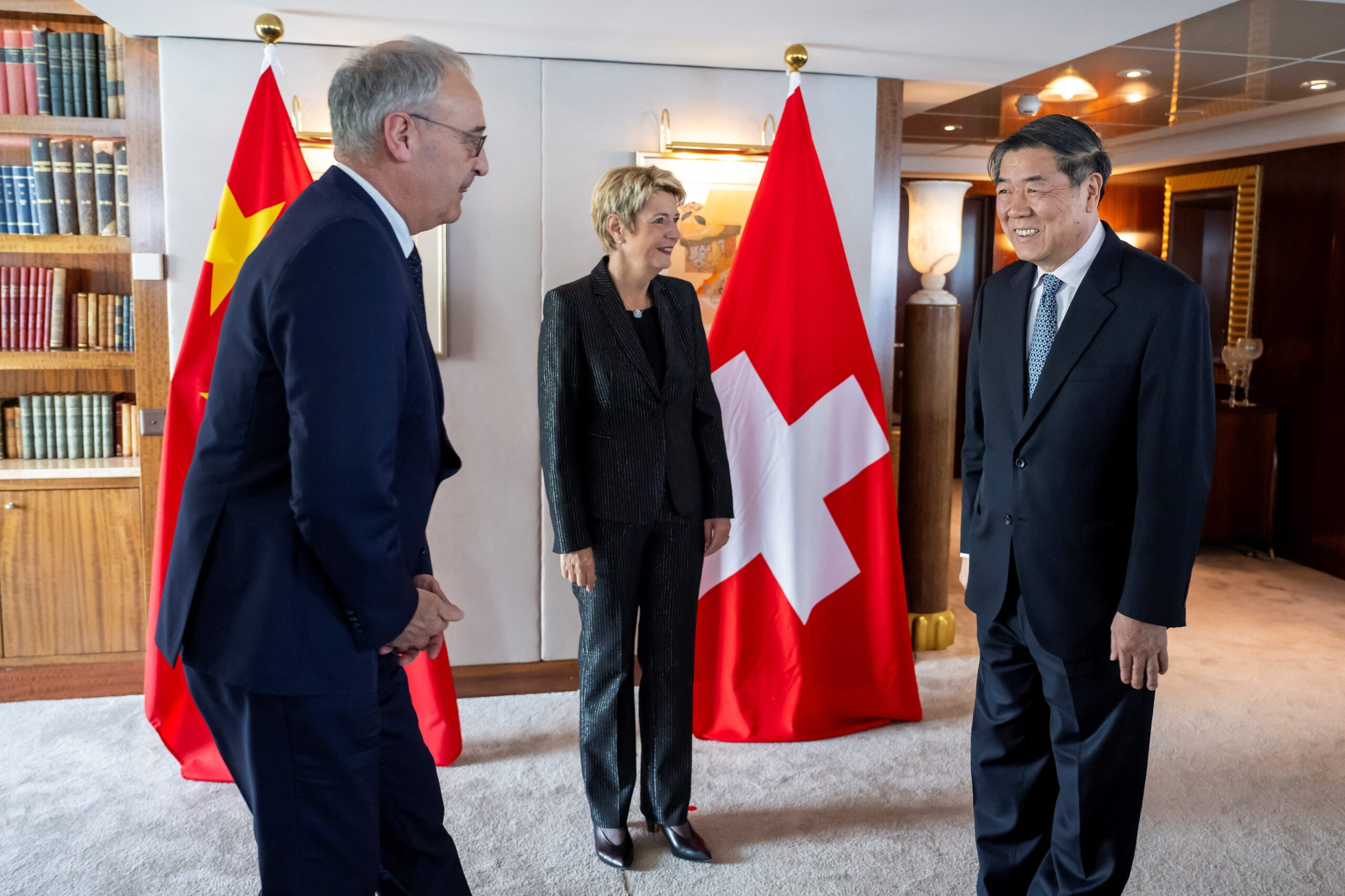 Trade negotiations, China, United States, tariffs, Donald Trump, Scott Bessent, He Lifeng, trade war, international trade, economic policy, trade deal, United Kingdom, trade barriers, Mitch McConnell, Steve Daines

