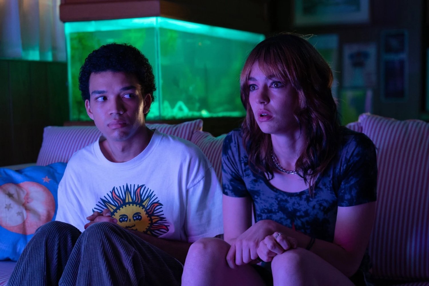 Jane Schoenbrun, We're All Going to the World's Fair, I Saw the TV Glow, Teenage Sex and Death at Camp Miasma, Hannah Einbinder, Gillian Anderson, Mubi, horror movie, new movie, film news, director, sleepover classic, body horror, nostalgia, release date, movie distribution.
