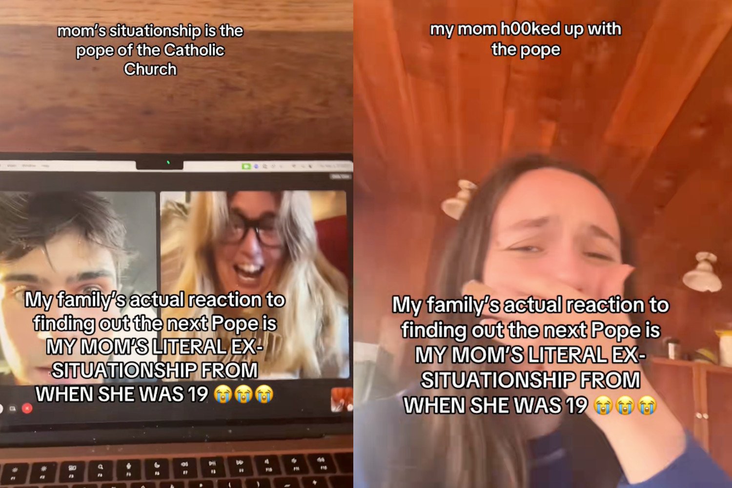 Fake Pope Video, Louisa Melcher, Robert Prevost, Pope Leo XIV, Viral Hoax, Social Media Prank, Internet Comedy, Misinformation, Fact-Checking, Satire, Viral Video Debunked, Internet Trends, Online Deception
