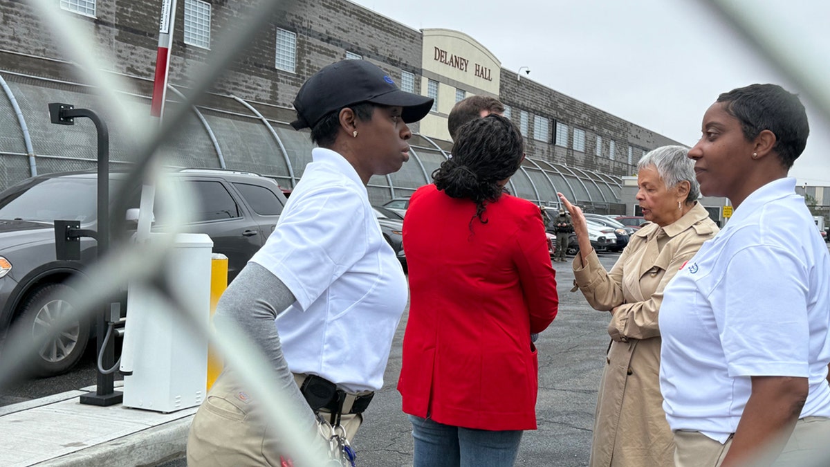 ICE facility, New Jersey, Democrats, Rob Menendez Jr., Bonnie Watson Coleman, LaMonica McIver, Delaney Hall, Newark, Ras Baraka, ICE, GEO Group, illegal aliens, White House, Kush Desai, Department of Homeland Security, Tricia McLaughlin, trespassing, protest, oversight visit, lawsuit, safety inspectors, construction code, Fox News
