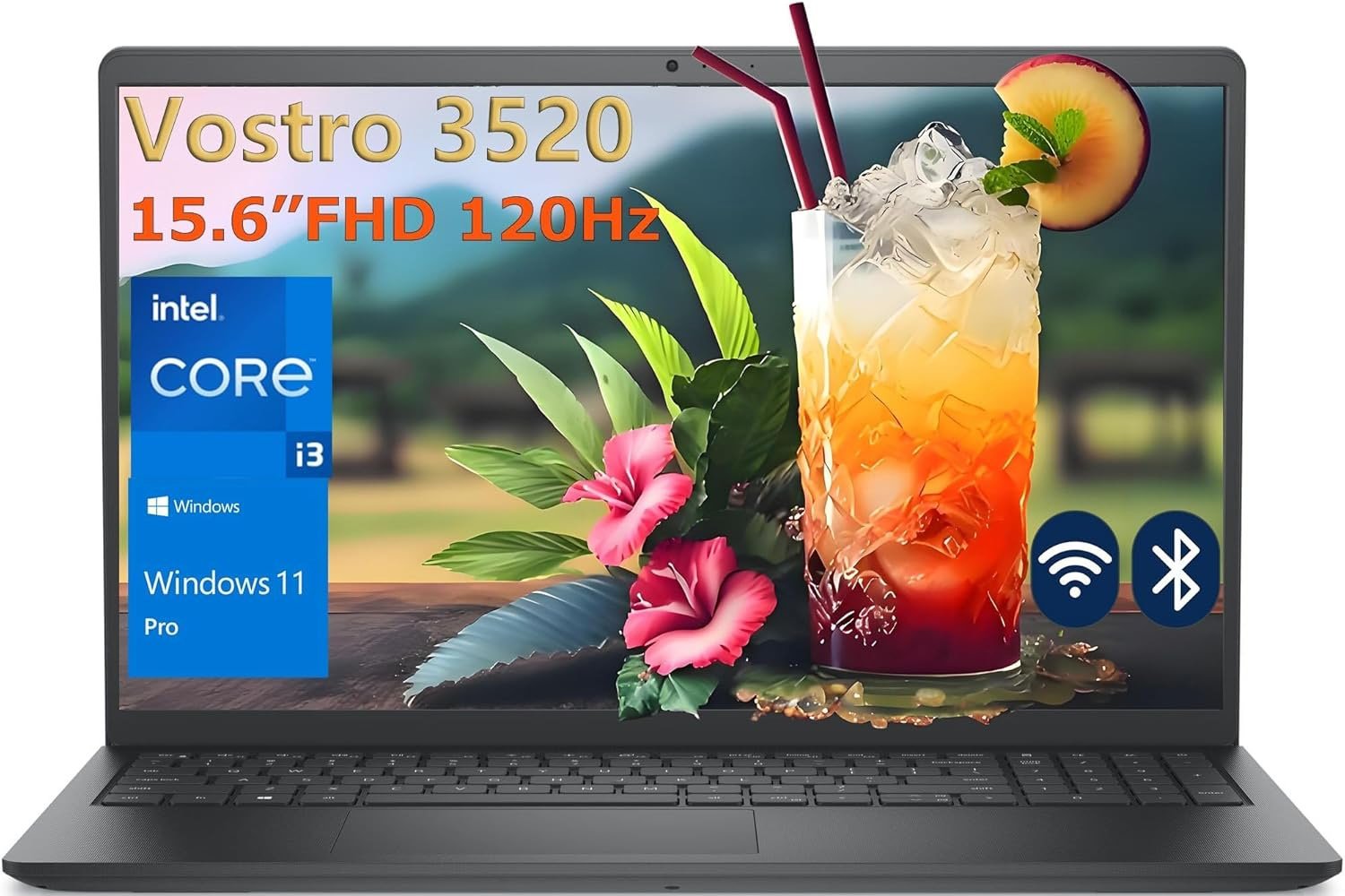 Dell Vostro 3520, Dell laptop, business laptop, Amazon sale, laptop deal, cheap laptop, 12th Gen Intel, 32GB RAM, 1TB SSD, Windows 11 Pro, 15.6-inch Full HD, 120Hz refresh rate
