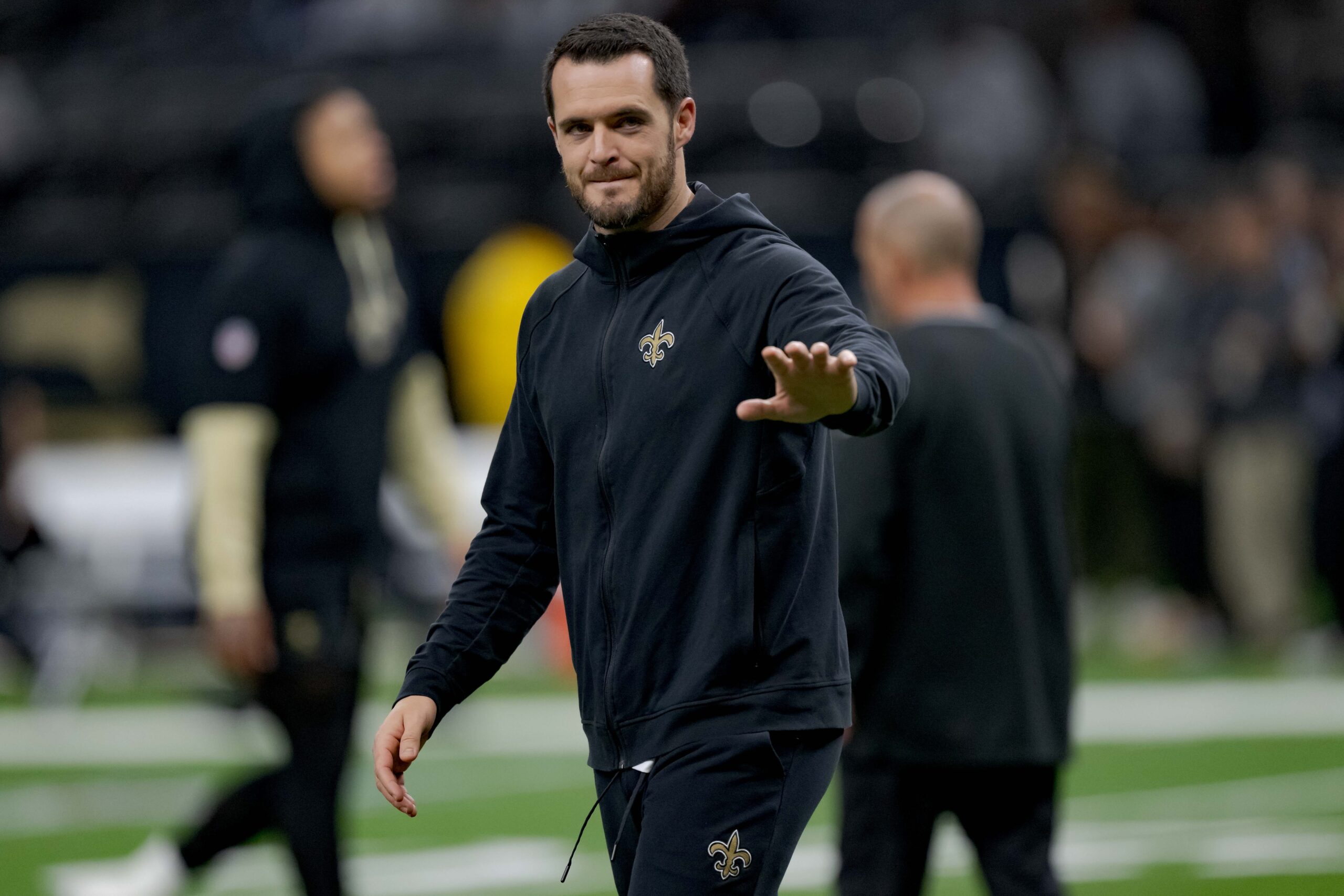 Derek Carr, retirement, NFL, New Orleans Saints, quarterback, shoulder injury, labral tear, rotator cuff, degenerative changes, health, Heather Carr, football, sports, news
