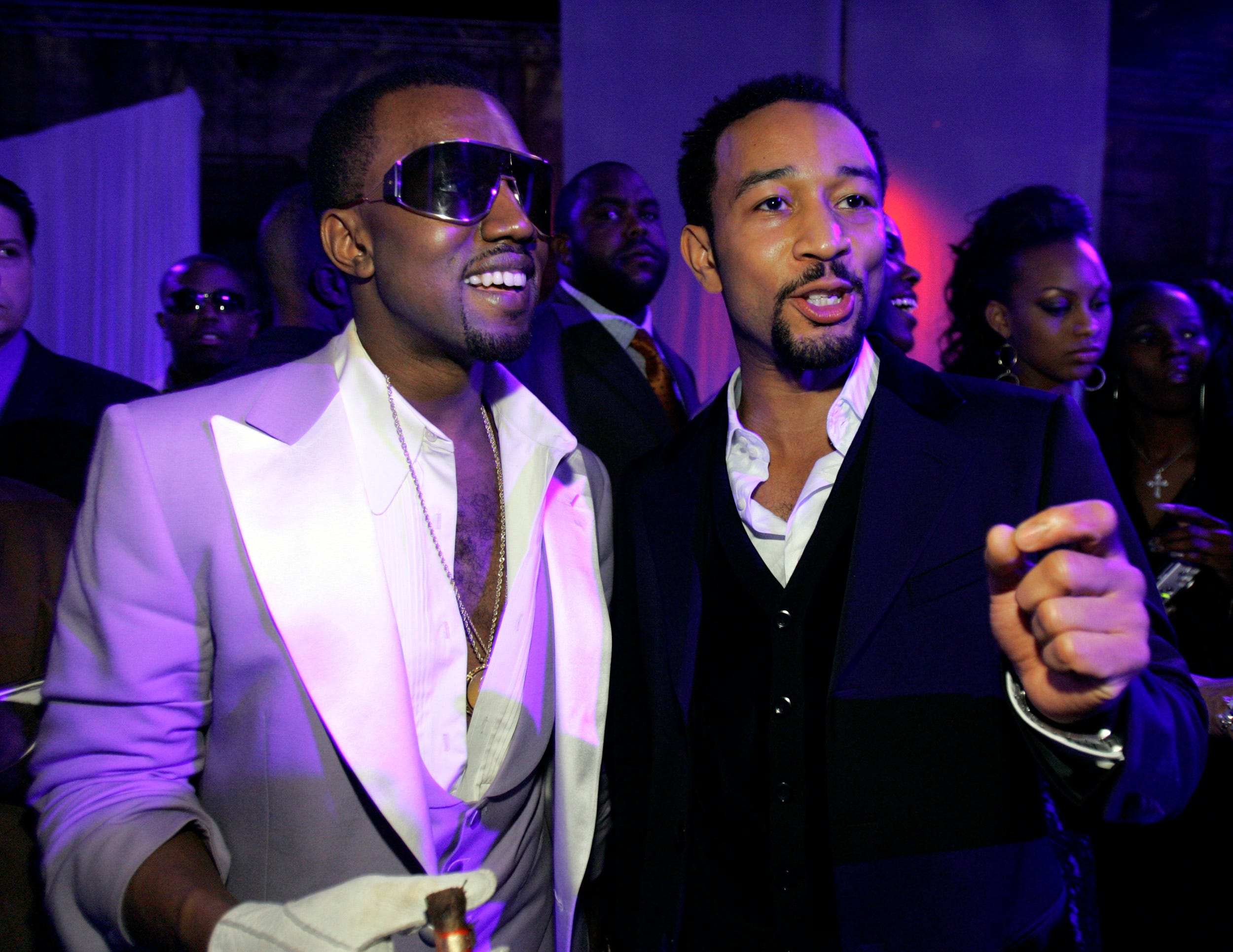 John Legend, Kanye West, Ye, antisemitism, anti-blackness, Donda West, The College Dropout, Get Lifted, G.O.O.D. Music, Donald Trump, feud, celebrity news, music, politics, The Times of London, interview, Drink Champs, Big Sean
