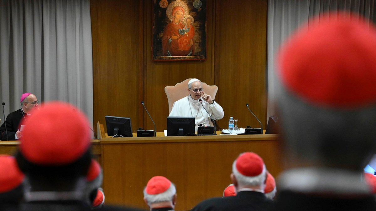 Pope Leo XIV, artificial intelligence, AI ethics, Catholic Church, Vatican, Pope Francis, Rerum Novarum, social justice, industrial revolution, Cardinal Dolan, American Pope, Rome Call for AI Ethics, technology, religion, faith, Second Vatican Council, digital world, prayer, discernment, paschal event, Vatican Media
