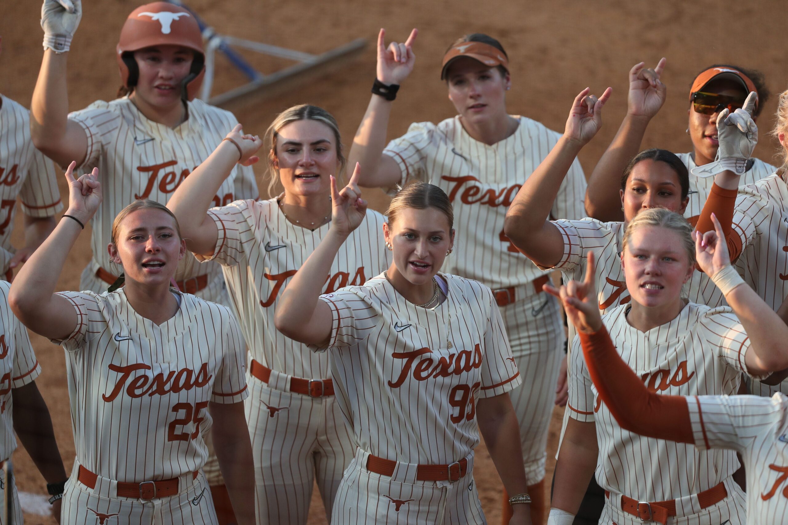 Texas Longhorns softball, NCAA title, Women's College World Series, Reese Atwood, Mia Scott, Teagan Kavan, Mike White, Austin Regional, Oklahoma Sooners, Texas A&M Aggies, college softball, softball championship, NCAA tournament, Eastern Illinois, Michigan Wolverines, UCF Knights
