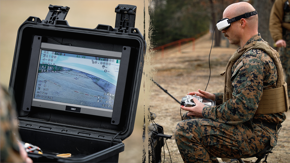 U.S. Marine Corps, attack drones, FPV drones, MCADT, drone warfare, modern warfare, China, Russia, Ukraine, drone arms race, DJI, drone production, national security, drone technology, military drones, drone tactics, drone competition, Brett Velicovich, Alejandro Tavizon, Rustem Umerov, Vladimir Putin, Craig Singleton
