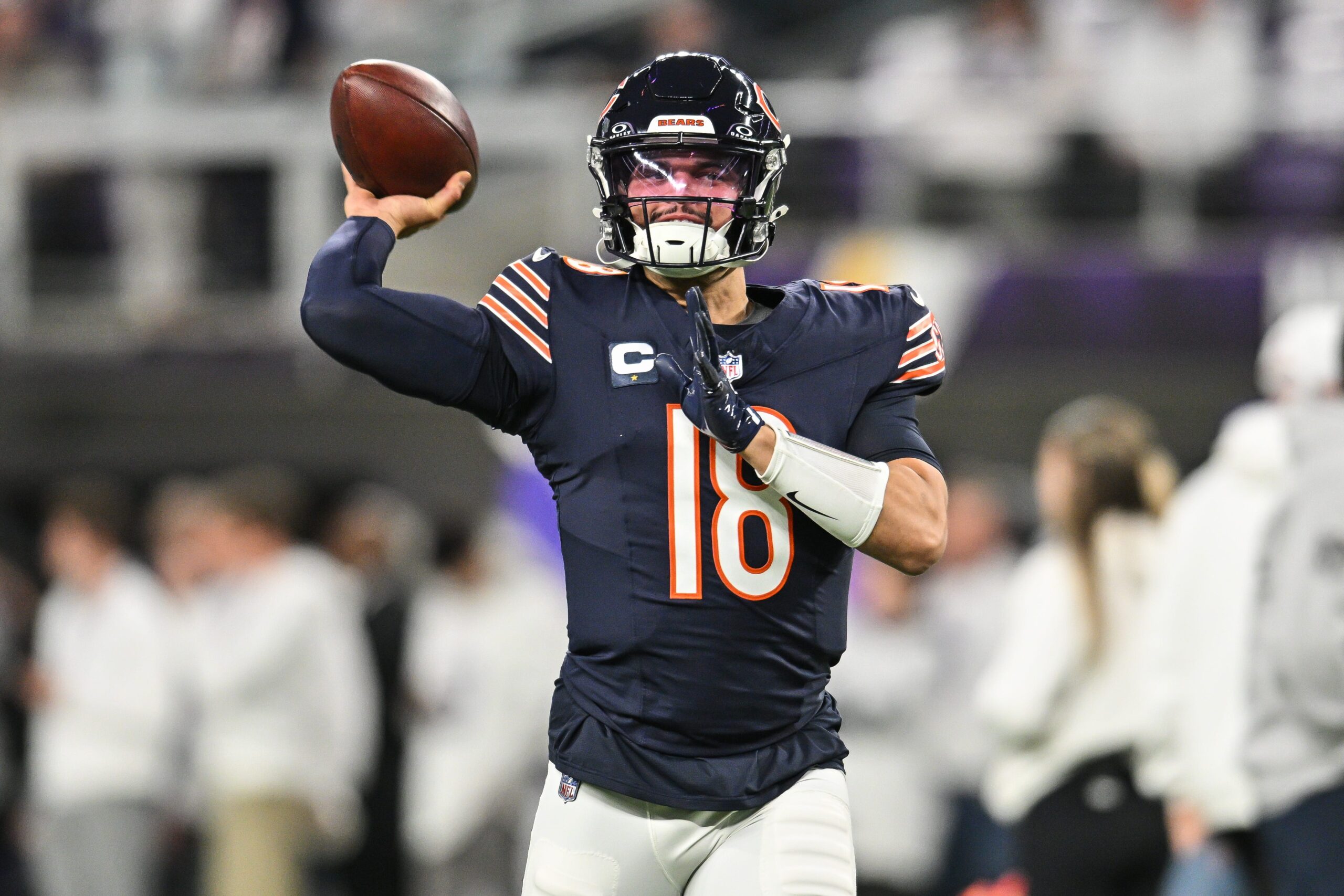 Chicago Bears, 2025 NFL Season, Ben Johnson, Caleb Williams, NFL Predictions, NFL Schedule, Chicago Bears Tickets, NFL Draft, Offensive Upgrades, NFC North, Football, Sports, USA TODAY Sports, Colston Loveland, Luther Burden III, DJ Moore, Rome Odunze, Cole Kmet, Jonah Jackson, Joe Thuney, Drew Dalman, Ozzy Trapilo
