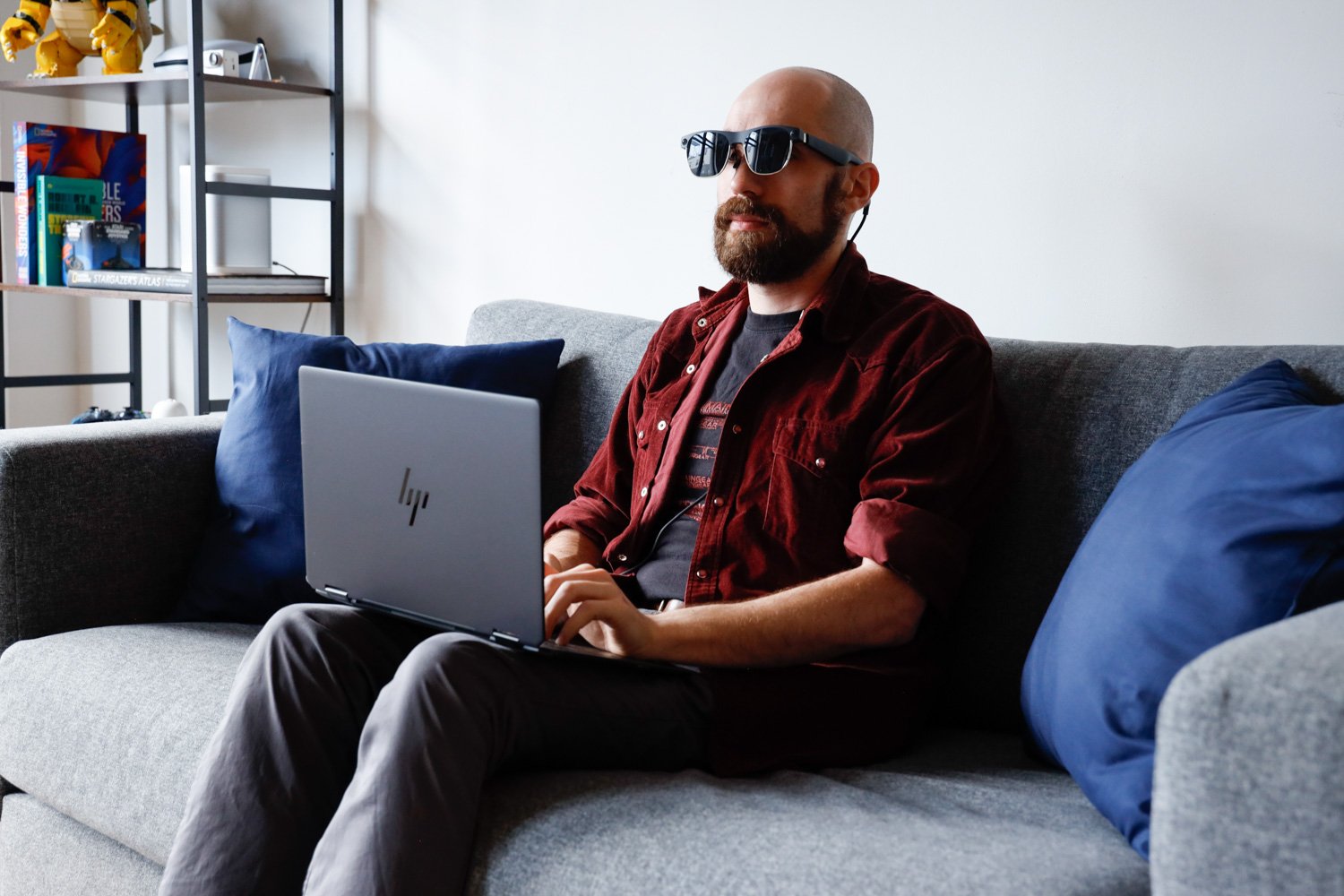 Spacetop, AR laptop, augmented reality, Xreal Air 2 Ultra, virtual desktop, monitor setup, eye strain, review, Intel Core Ultra, Apple Vision Pro, Dell XPS, Asus Zenbook, AR glasses, software subscription, mobile workstation, productivity, immersive computing
