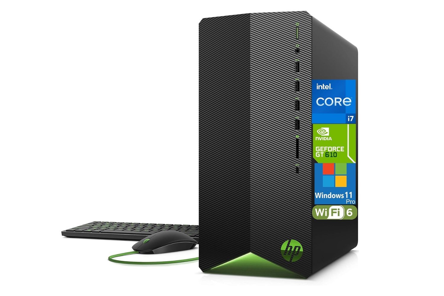 HP Pavilion Desktop, desktop computer, Amazon deals, computer sale, Windows 11 Pro, Intel Core i7, 32GB RAM, 1TB SSD, GeForce GT 610, Wi-Fi 6, Bluetooth, student computer, home office computer, remote work computer, cheap computer, best computer deals
