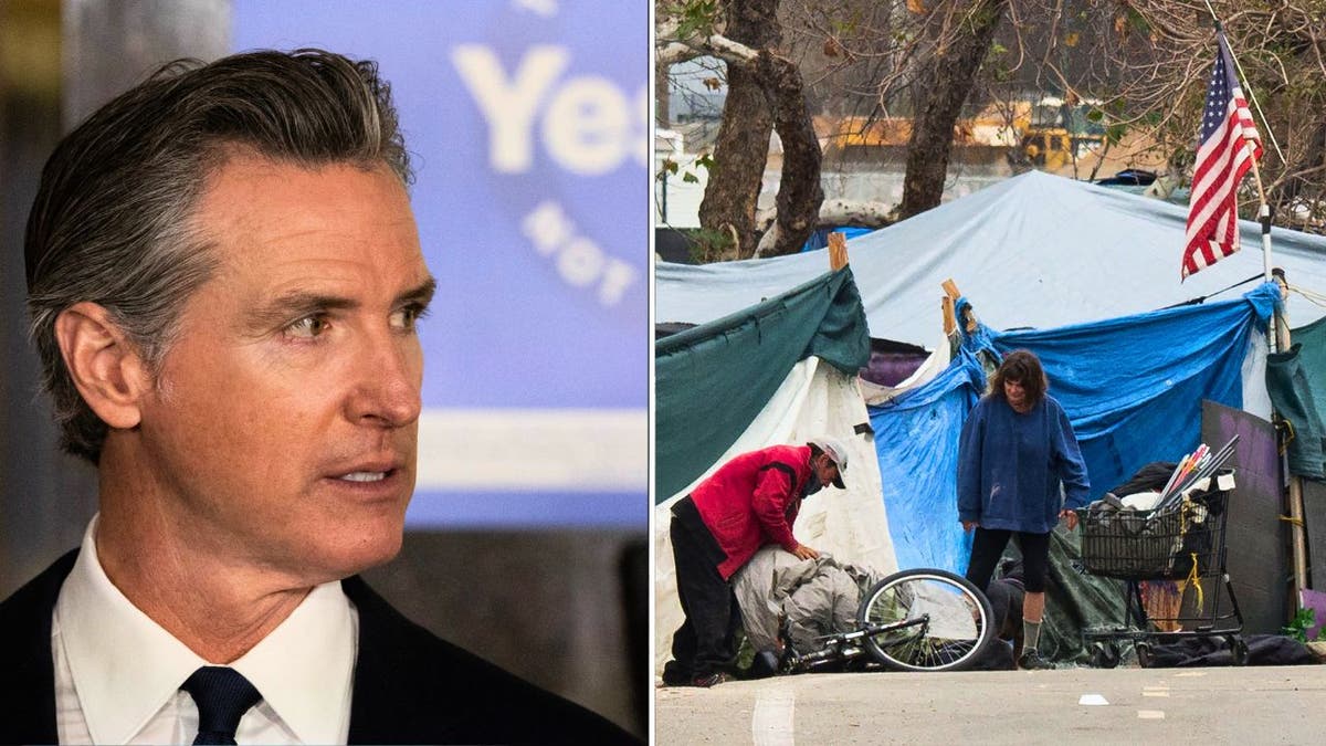 California, Gavin Newsom, homeless crisis, Prop 1, funding, encampments, behavioral health, housing, treatment, Supreme Court, Grants Pass v. Johnson, model ordinance, homelessness, mental health, substance-use disorder, residential treatment, outpatient treatment, policy, Norwalk, vagrants, local governments, Proposition 1, California Health and Human Services Agency, Department of Health Care Services, permanent supportive housing, veterans, cities, counties
