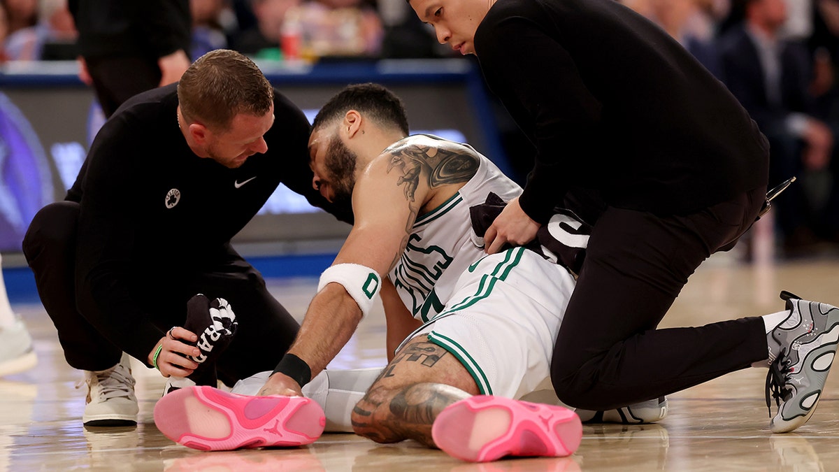 New York Knicks, Boston Celtics, NBA Playoffs, Eastern Conference Semifinals, Jayson Tatum, Injury, Game 4, Series Lead, Comeback, Jalen Brunson, Basketball, Sports News, Fox News
