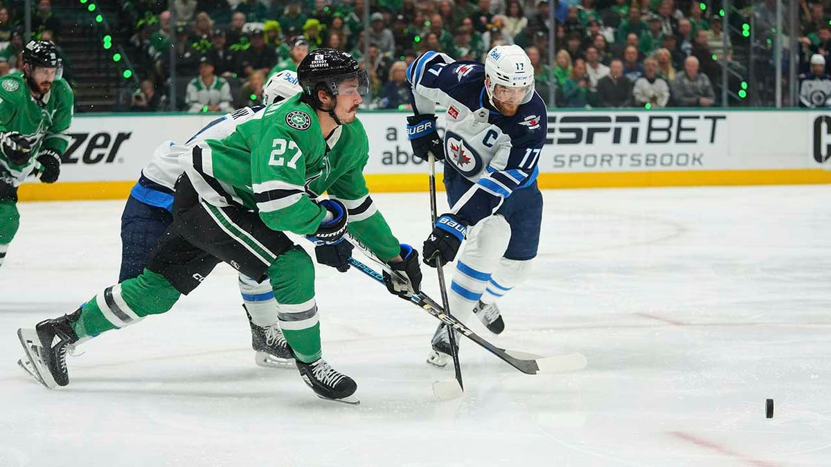 Dallas Stars, Mason Marchment, NHL, Stanley Cup Playoffs, Winnipeg Jets, Mark Scheifele, Graham Skilliter, referee, penalty, abuse of officials, Mikko Rantanen, Alexander Petrovic, Connor Hellebuyck, Kyle Connor, hockey
