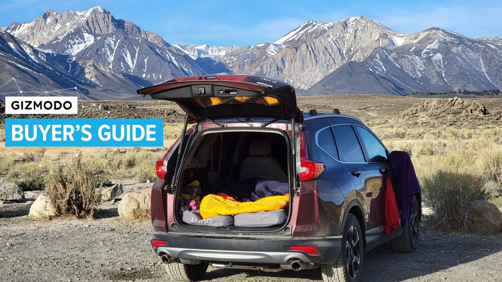car camping, crossover camping, SUV camping, road trip gear, car camper conversion, Honda CR-V camping, Falken Wildpeak A/T Trail tires, Luno Air Mattress, Jackery Explorer 1500, Dometic CFX3 cooler, MSR Reactor stove, portable power station, vehicle alarm system, WeatherTech window shades, Yakima Exo System, camp cooking, camping gear, all-terrain tires, car camping setup, best camping gear, van life alternative, stealth camping, off-grid camping, budget camping, adventure travel, travel tips, outdoor gear, product reviews, gear recommendations, car camping tips, SUV camping tips, crossover camping tips, road trip essentials, car camping equipment, DIY car camper, car camping mattress, portable solar panels, electric cooler, tire cables, winter camping, Super Z6 tire cables, cabin creek sleeping bag, nemo sonic sleeping bag, ember mug, sea to summit folding bucket, flexible water container, viper smartstart, camping safety, window screens, yakima skyline, black diamond headlamp, seat-back organizer, sporks
