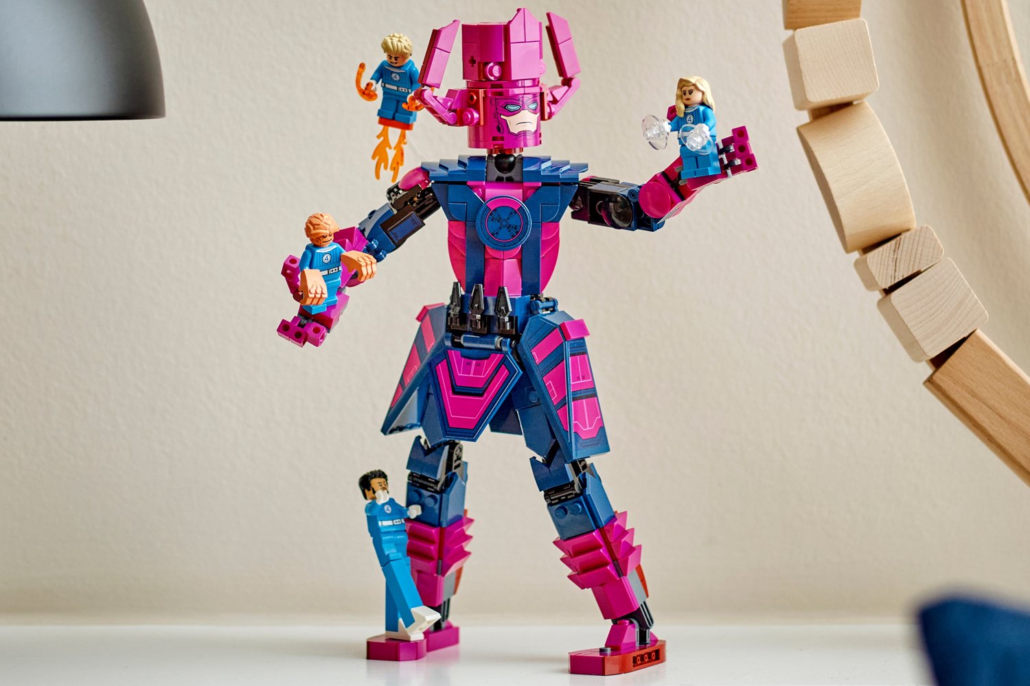 Fantastic Four, First Steps, Lego, Marvel, Galactus, minifigure, set review, movie merchandise, Johnny Storm, Sue Storm, Invisible Woman, Thing, Ben Grimm, Mr. Fantastic, Reed Richards, MCU, release date, June 1, toy, building set

