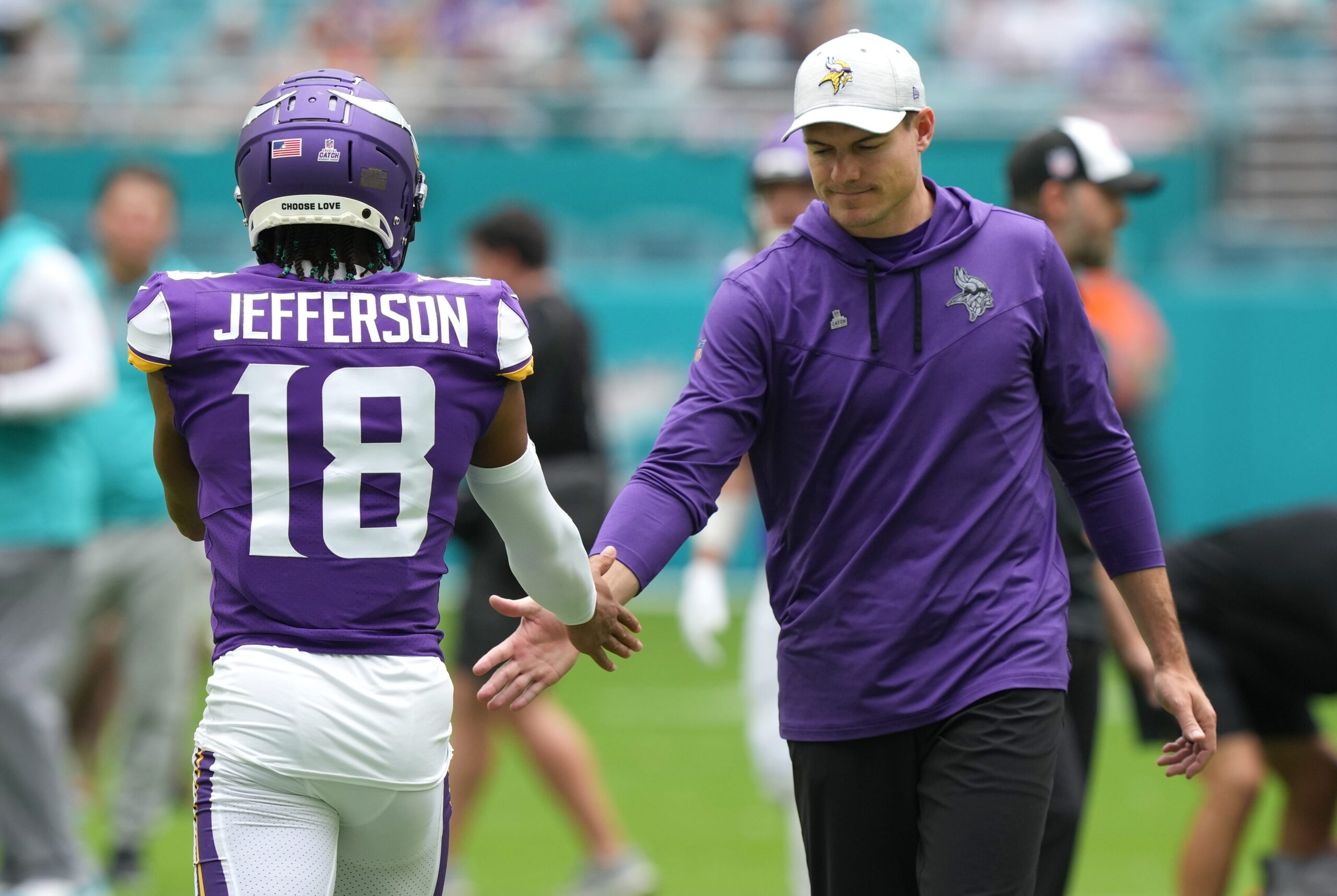 Minnesota Vikings, NFL, International Games, 2025 Schedule, Ireland, London, Pittsburgh Steelers, Cleveland Browns, Kevin O'Connell, Justin Jefferson, J.J. McCarthy, Mark Wilf, Croke Park, Acrisure Stadium, NFL News, USA TODAY Sports, NFL International Series, Vikings History, NFL Records, Football, Sports
